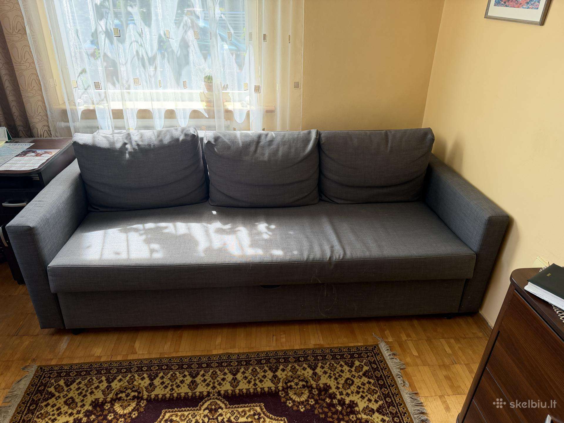 Sofa-lova , 3vietė, tvirtas mechanizmas