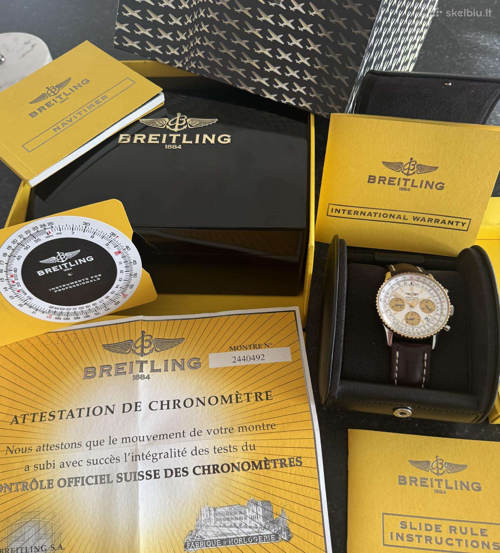 Breitling navitimer 42mm 18k