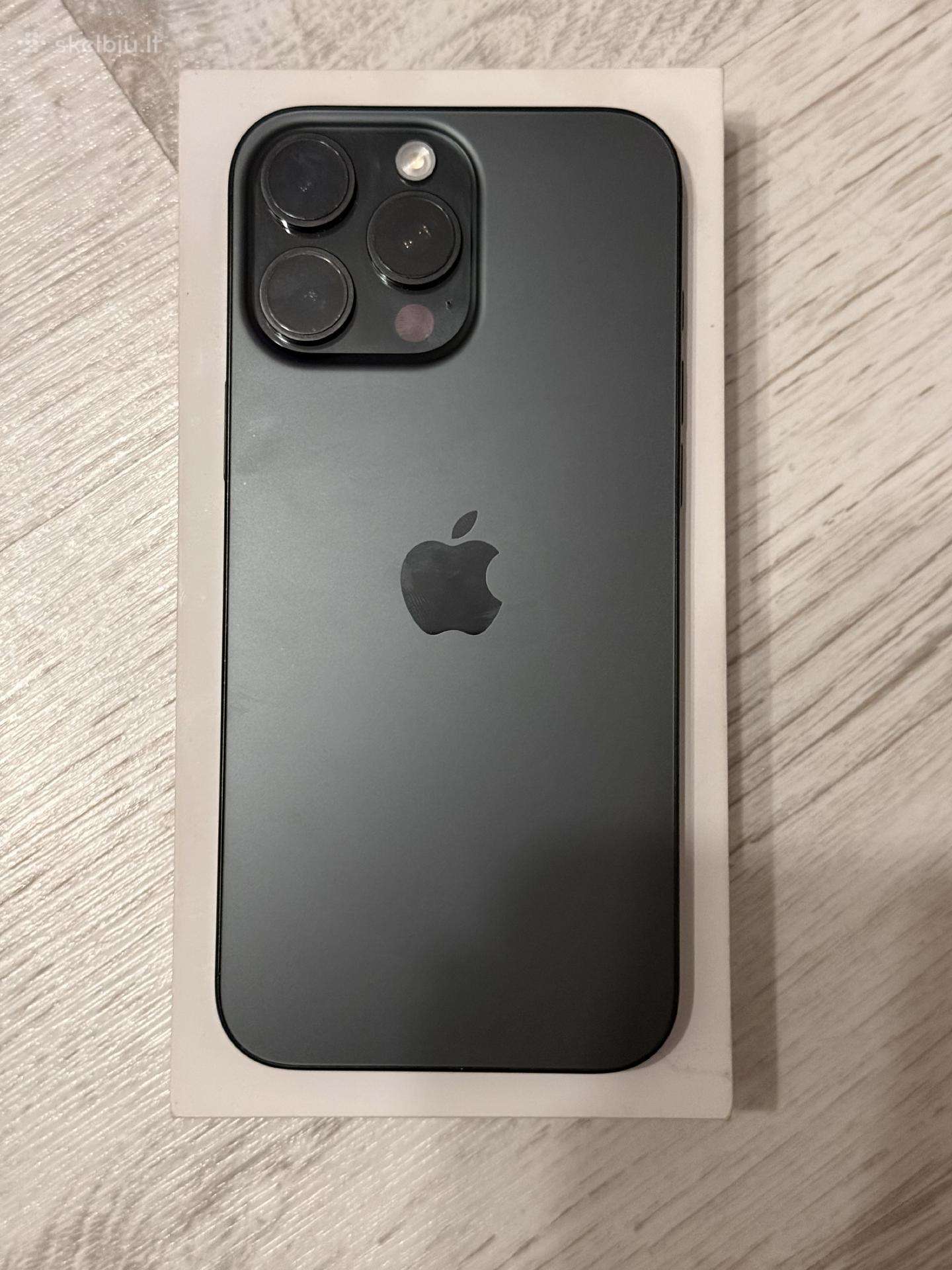 iPhone 16 pro max, 256gb, juodas