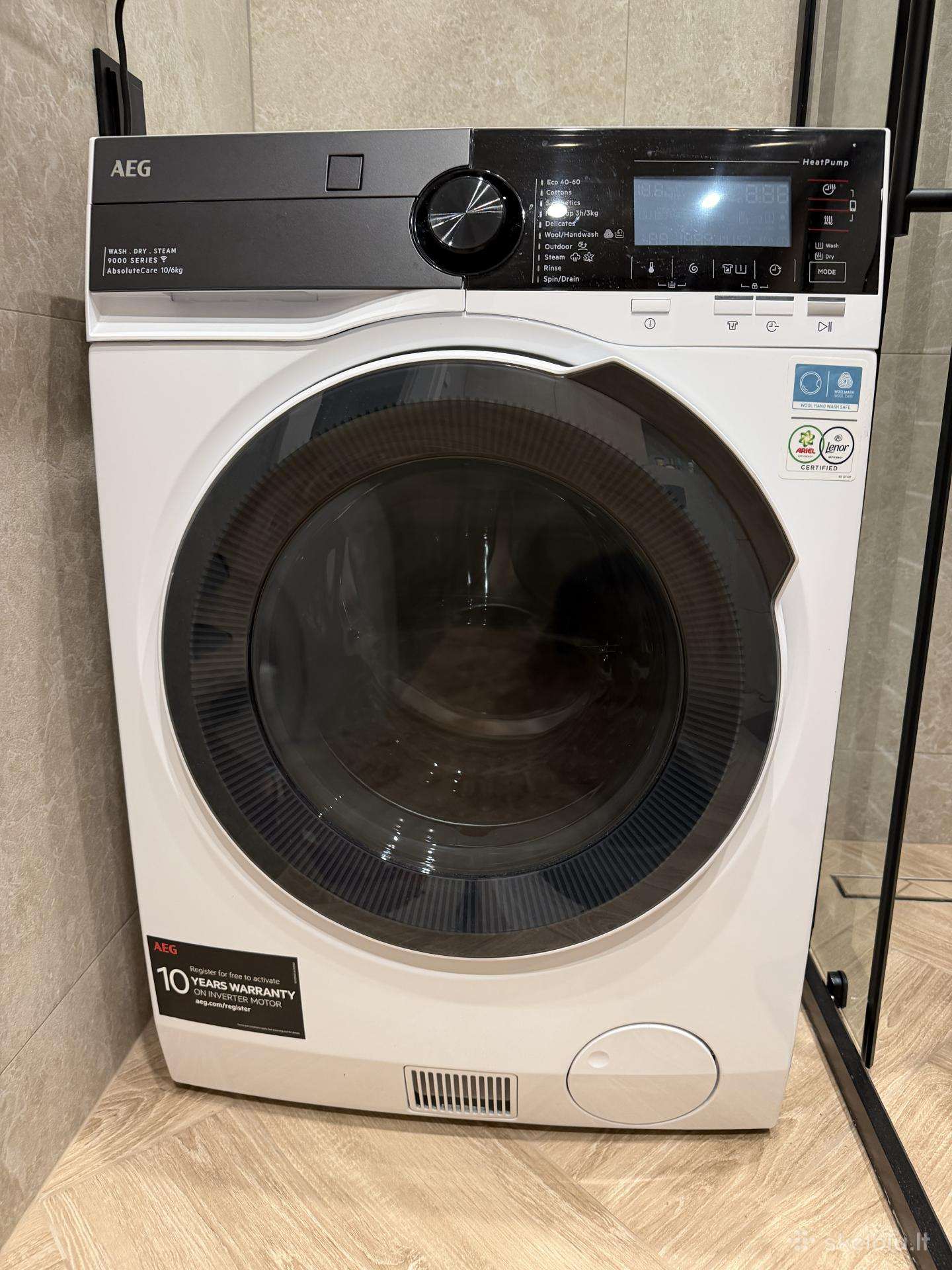 Skalbyklė-džiovyklė Aeg 9000lwr98165nxe