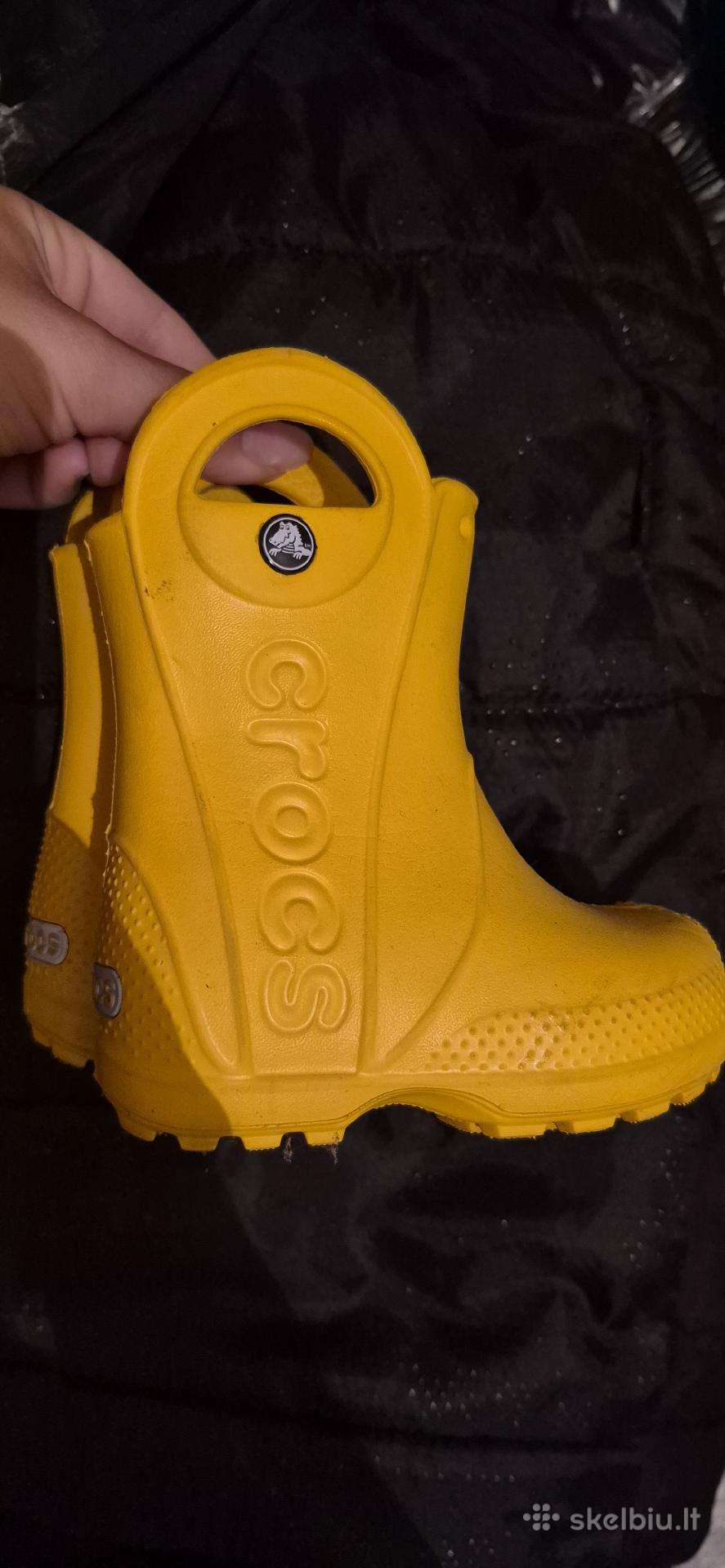 Originalūs Crocs vaikiški batairyškiai geltoni