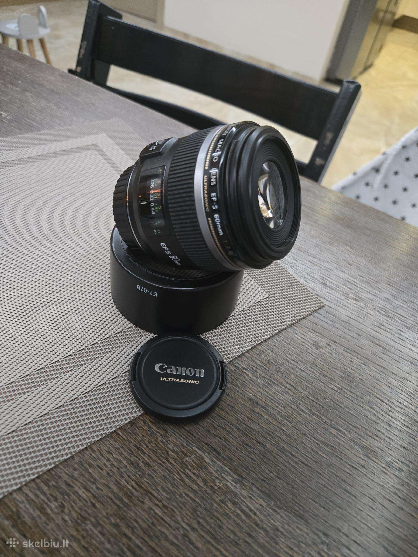 Canon Ef-s 60mm f/2.8 Usm Macro objektyvas