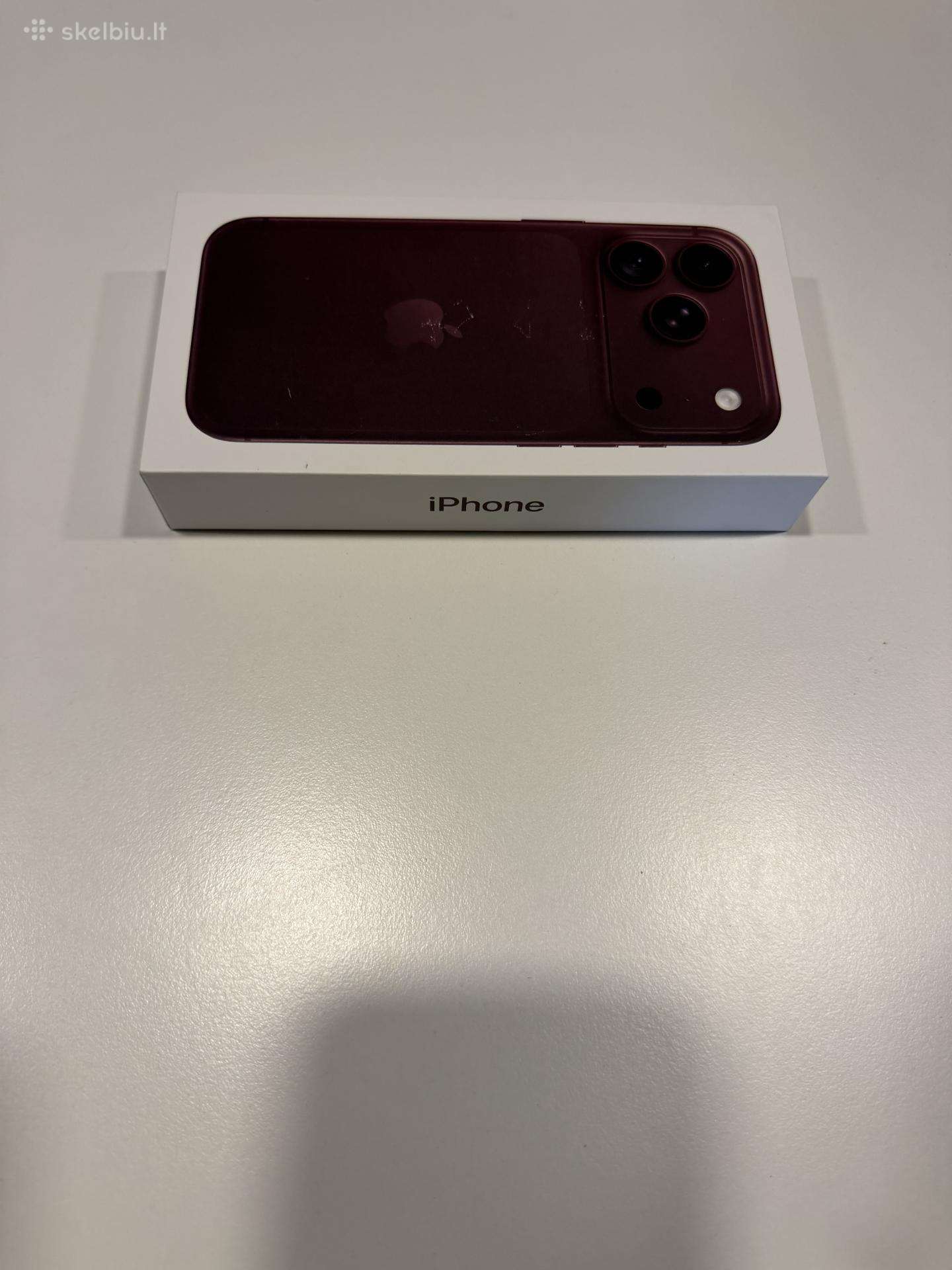 iPhone 18 Pro 256gb Burgundiškas bei Glacier