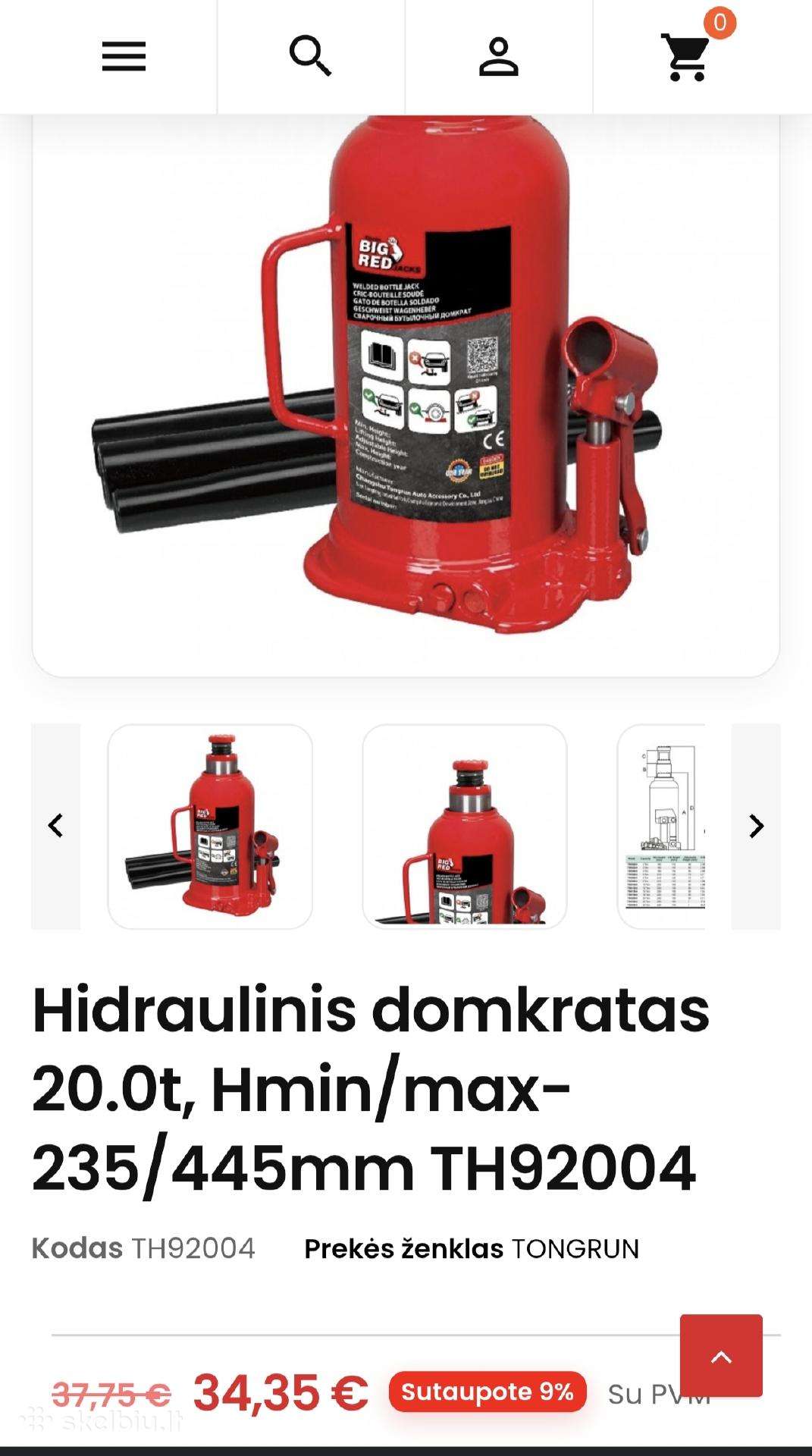Domkratas 20t