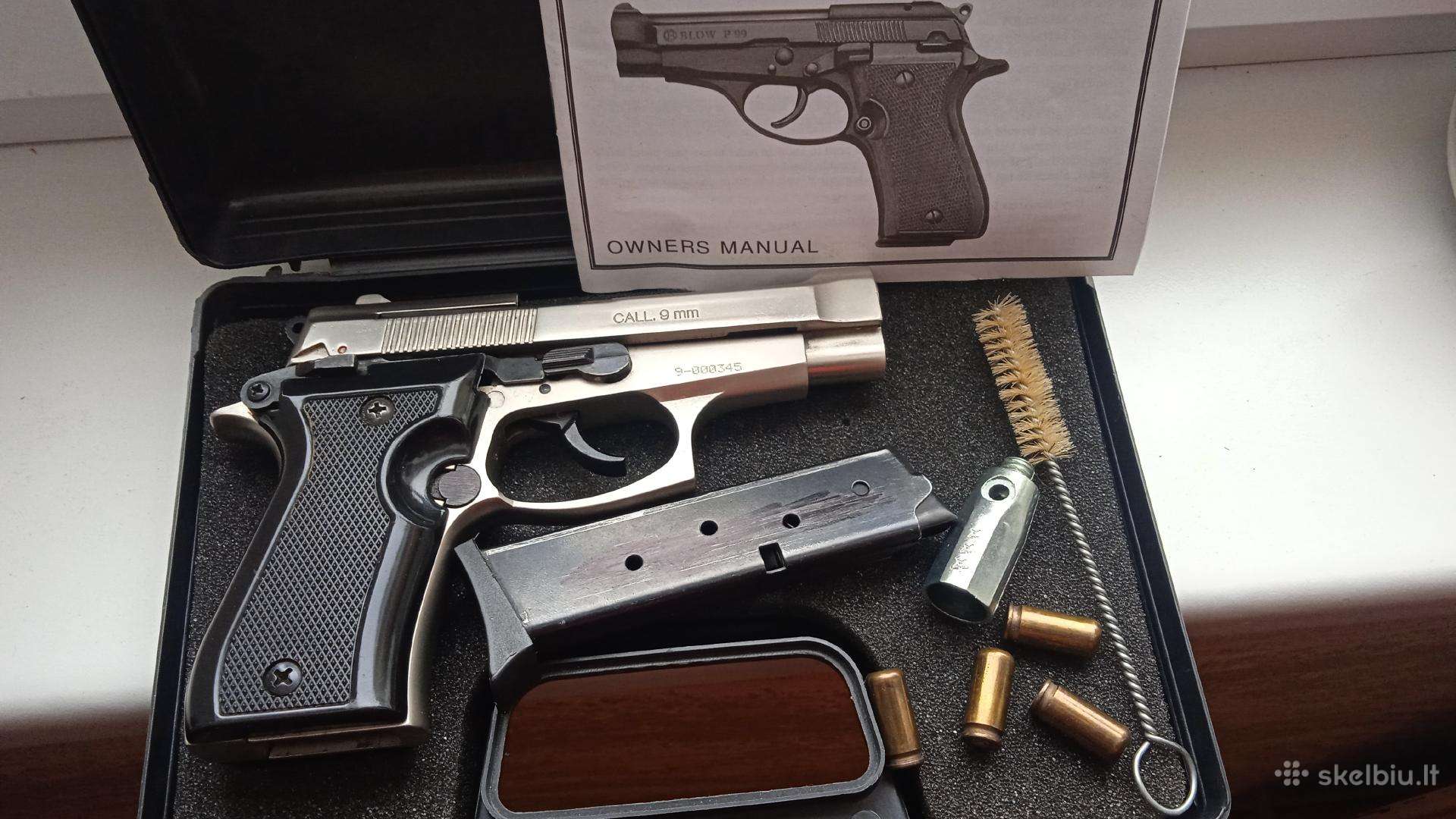 Parduodu dujinį 9mm pistoletą Blow P99a