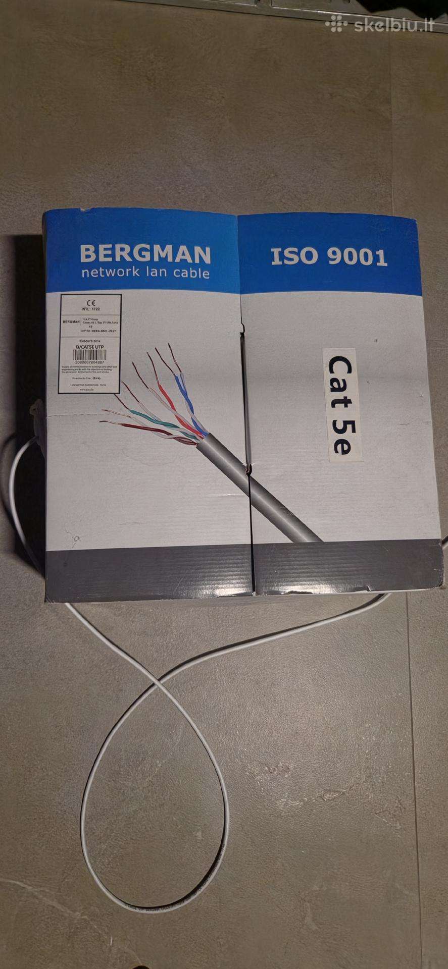 Interneto kabelis likutis 132 metrai