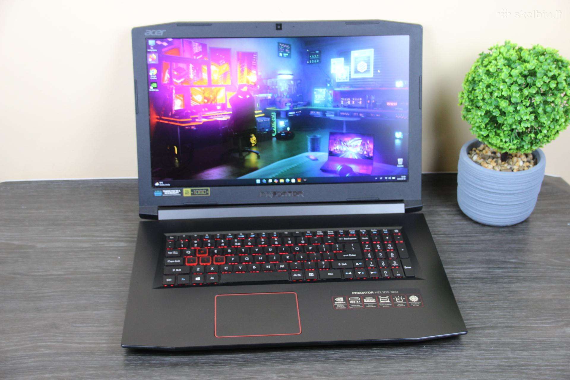 Acer Predator Helios 300 17,3 SSD+HDD 16gb gtx 4gb