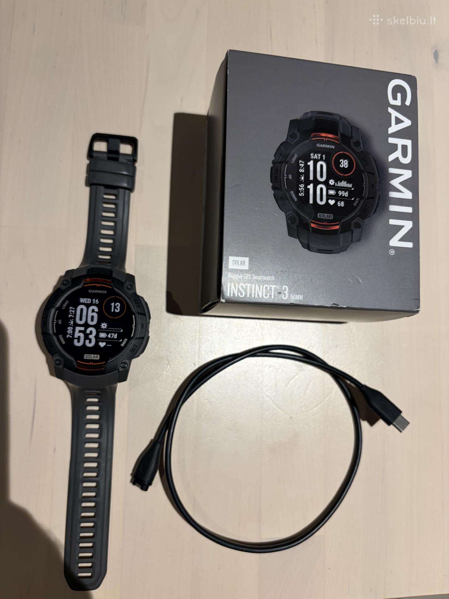 Išmanus laikrodis Garmin Instinct 3 Solar 50 Mm