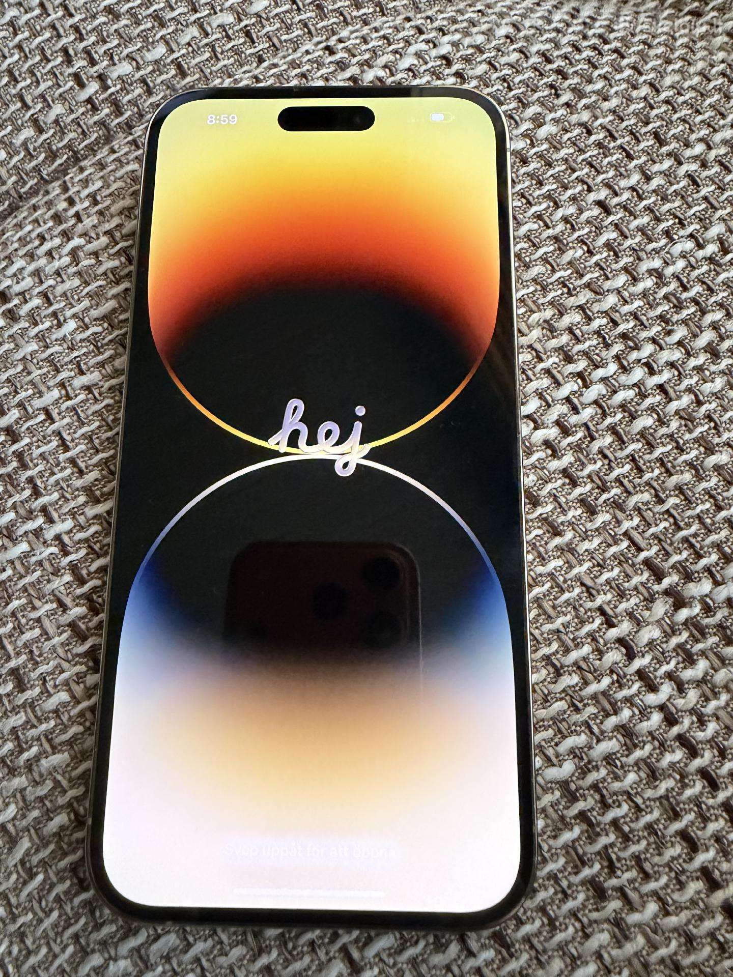 iPhone 14pro max gold 128gb.baterija 83%.