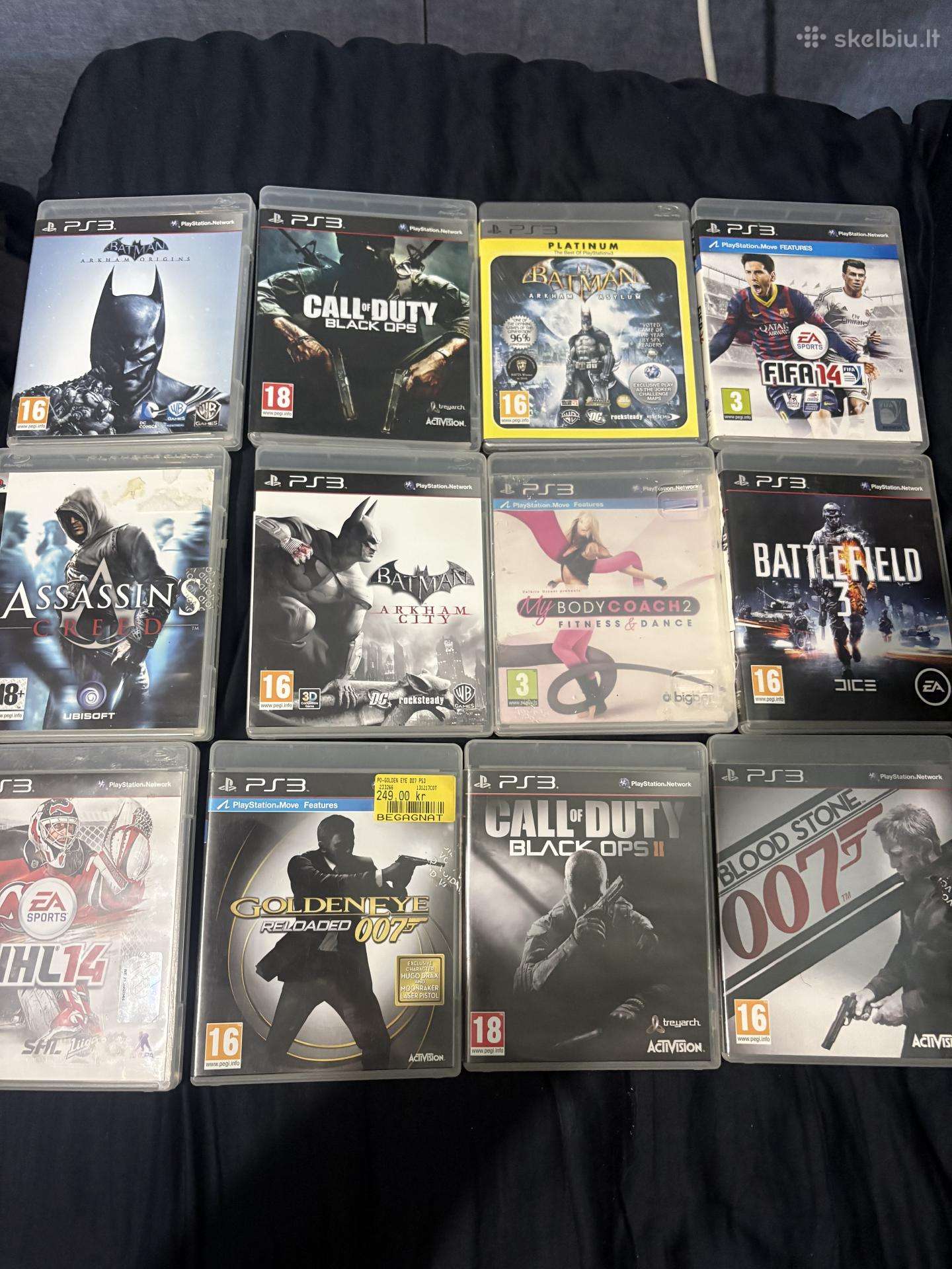 12 PS3 žaidimų.