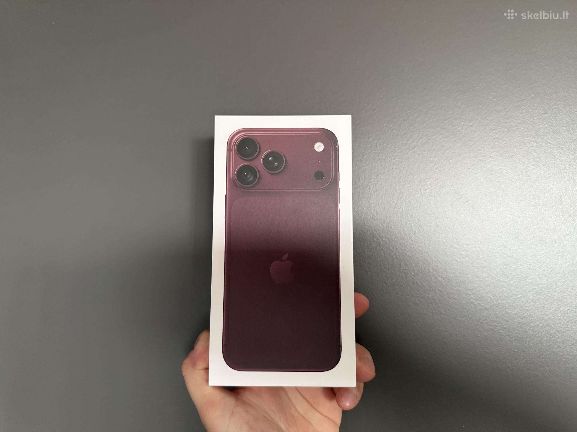 Naujas iPhone 18 Pro Max 256gb Burgundy