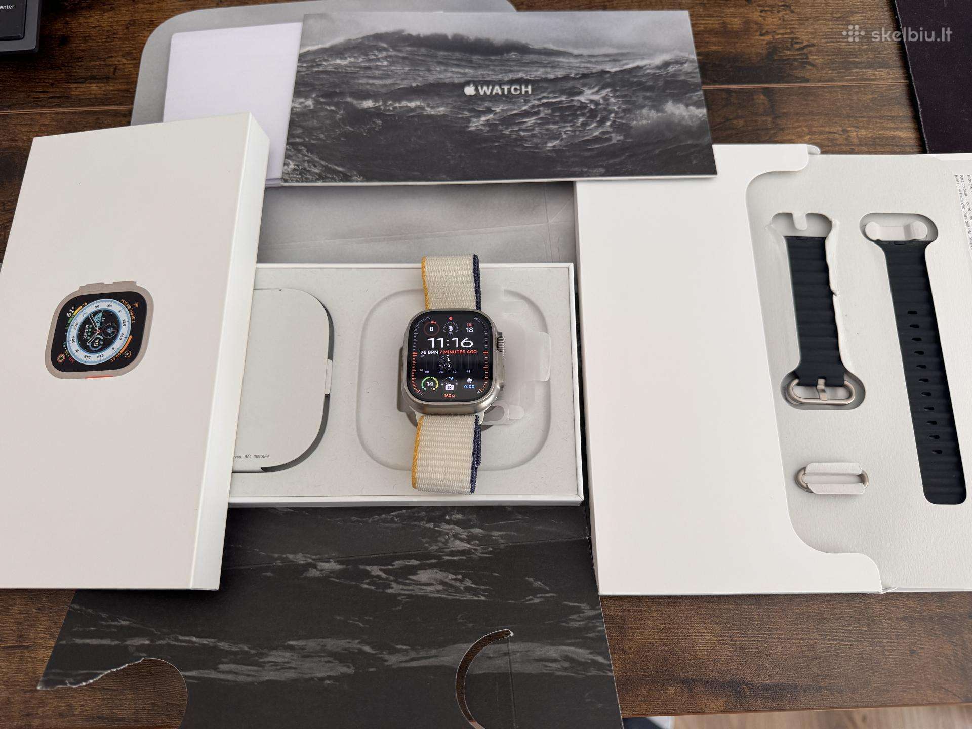 Apple Watch Ultra 49mm, idealus, su dokumentais