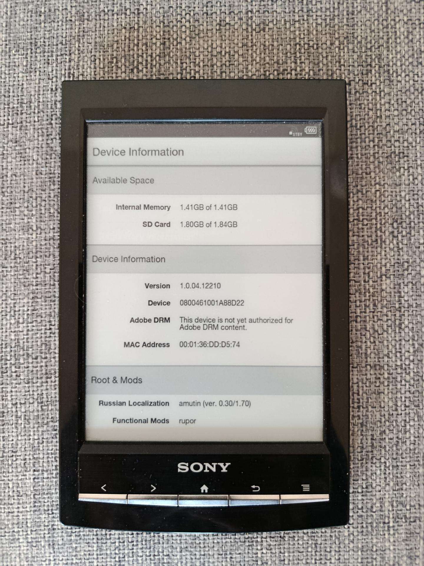 Elektroninė knygų skaityklė Sony Reader Prs-t1