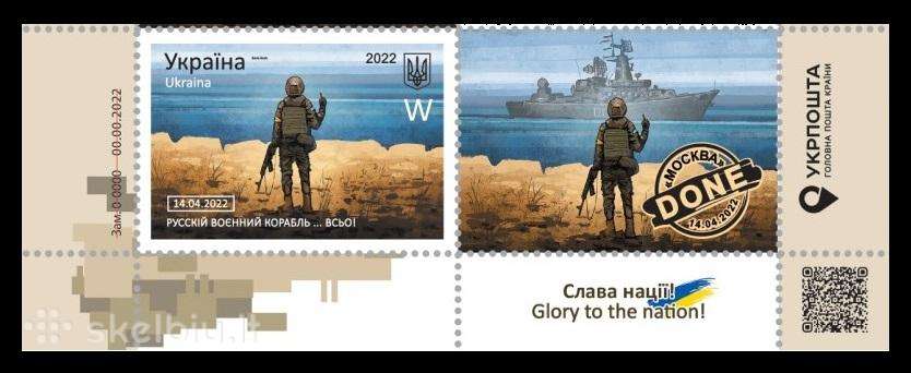 Ukraina Karas 2022 Rusų laivas