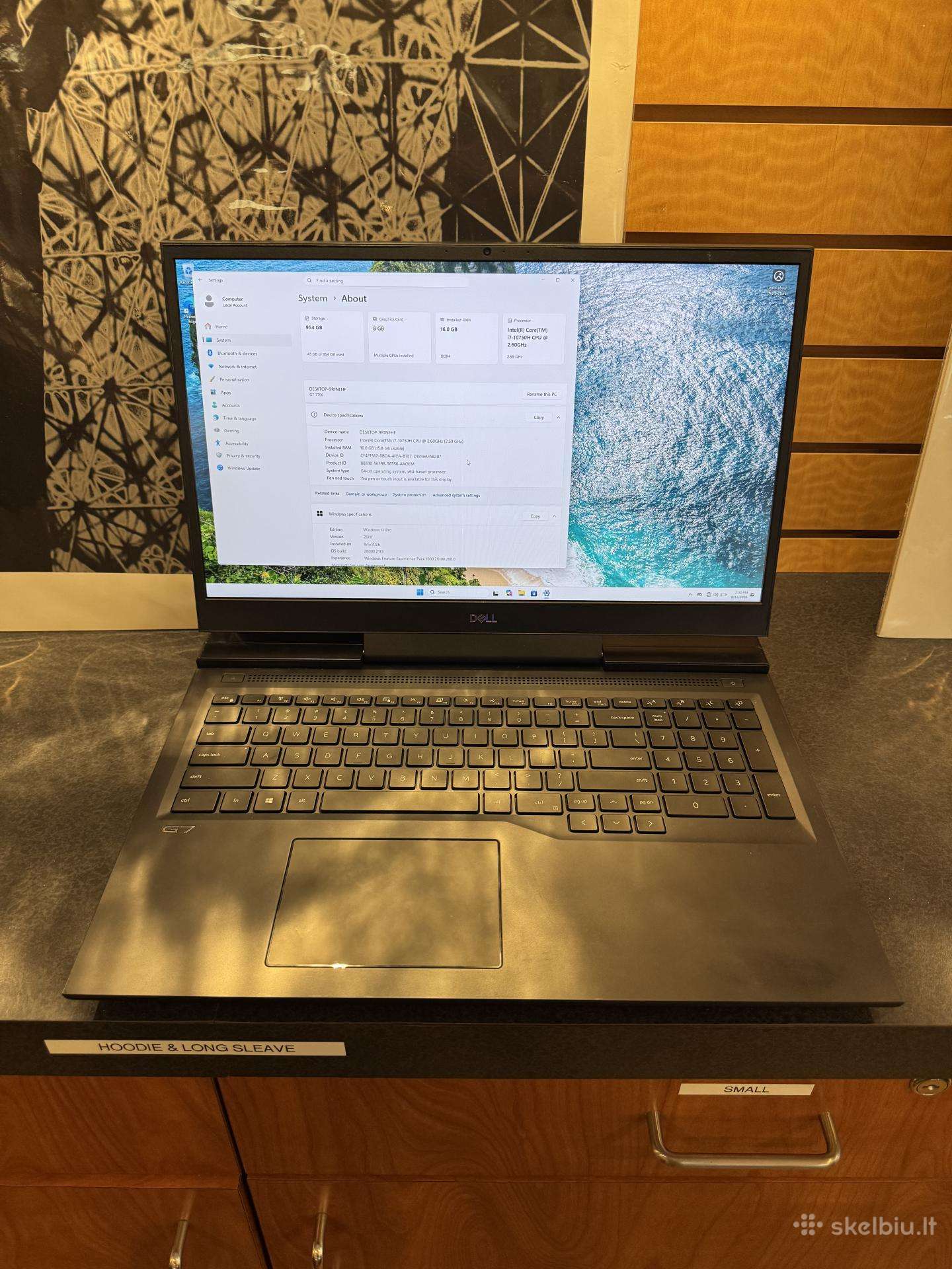 Dell G7 7700 17.3" Core i7-10750h Geforce Rtx 2070