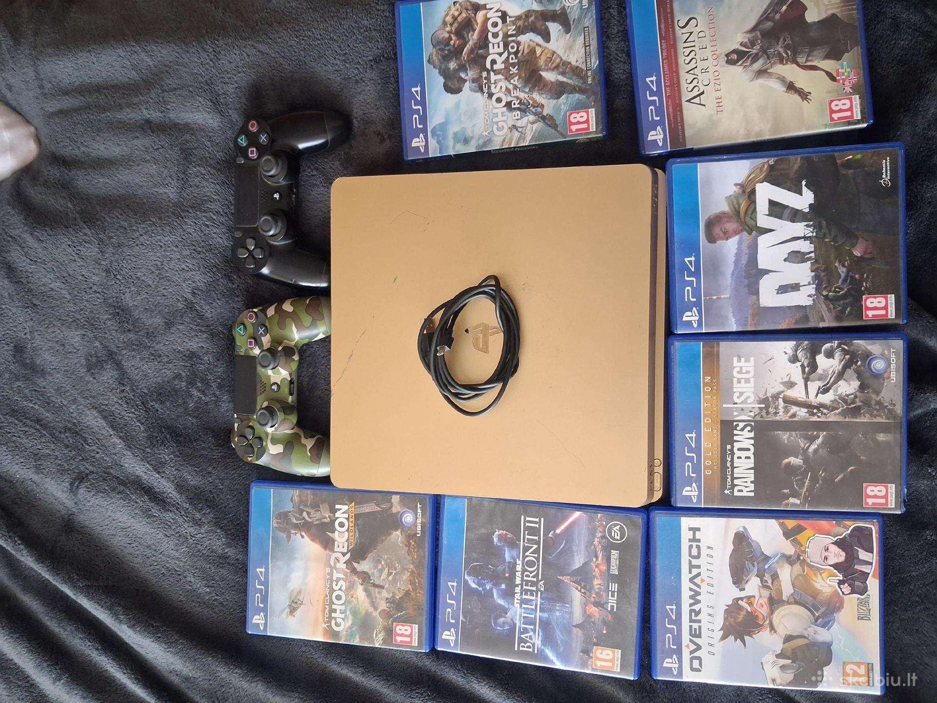 Ps4 gold 1tb Ps pultai ir žaidimai