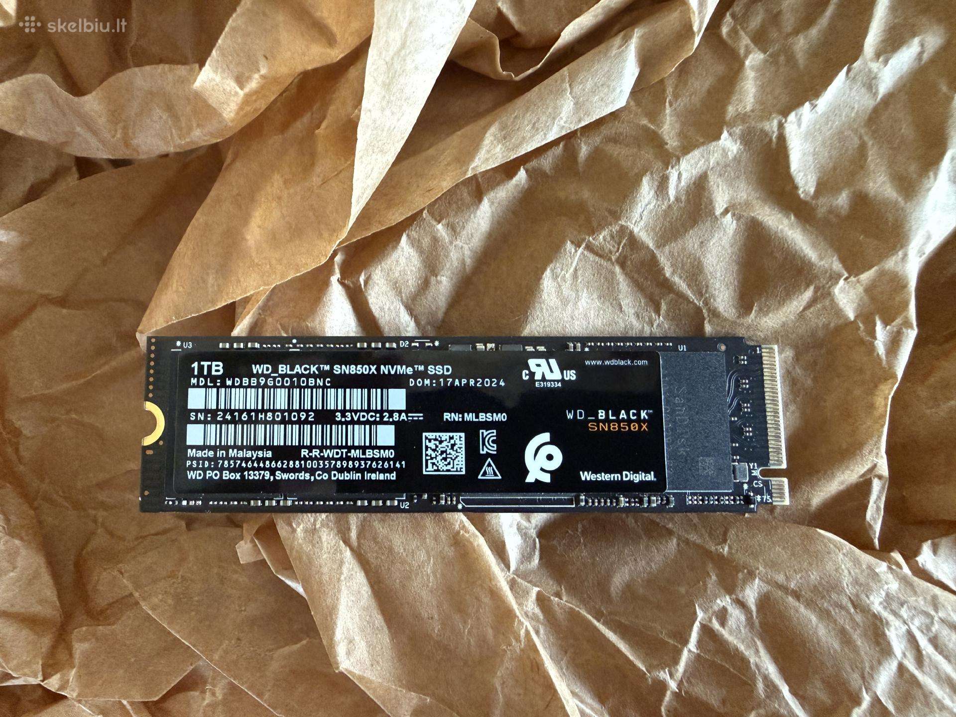 Wd Black Sn850x 1tb M.2 2280 Gen4 Nvme SSD