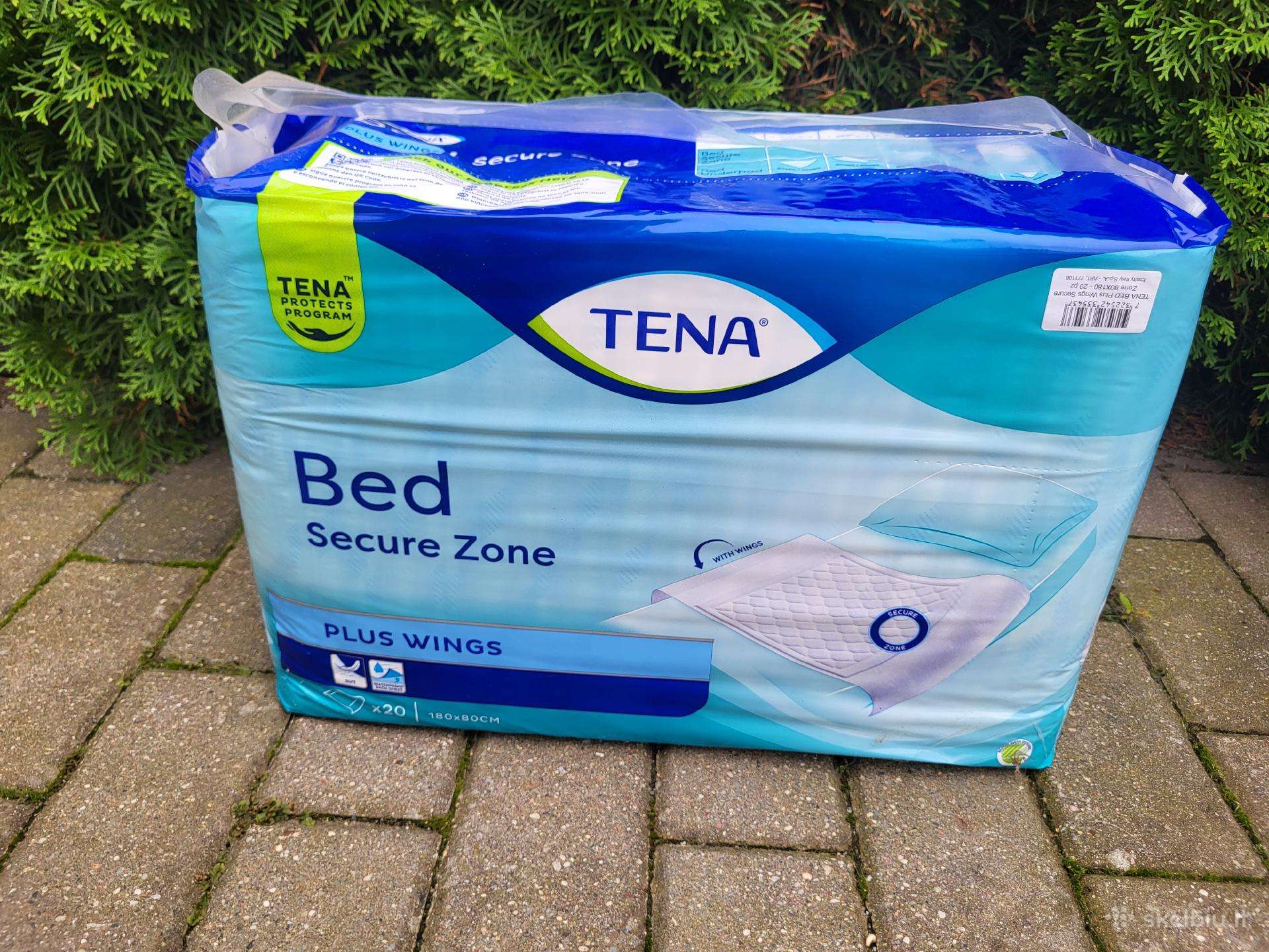 Tena Bed Plus Wings“paklotai 80-180, kelnaitės M