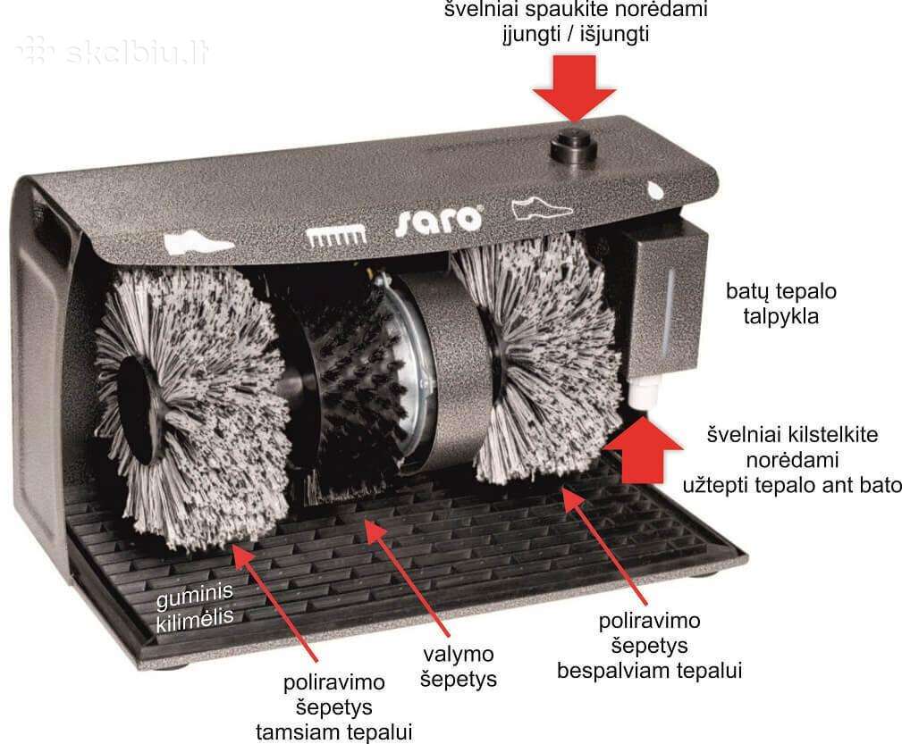 Batų valymo mašina Saro esp006