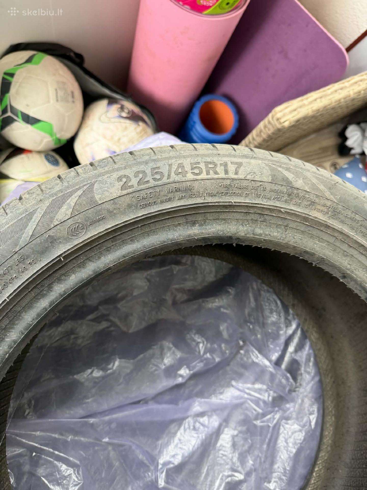 Vasarinės padangos 225/45 R17 – 4 vnt