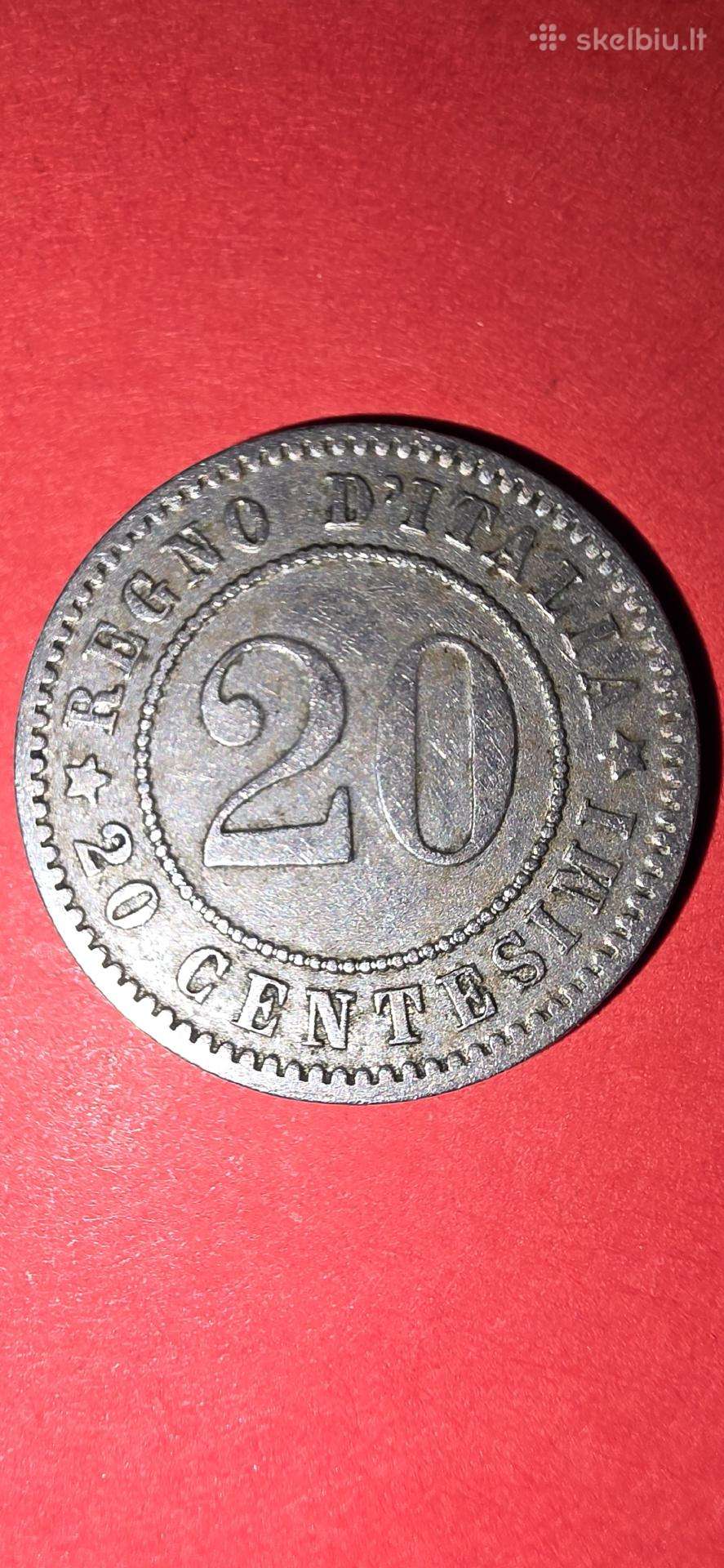 Italija 20 certezimų 1894