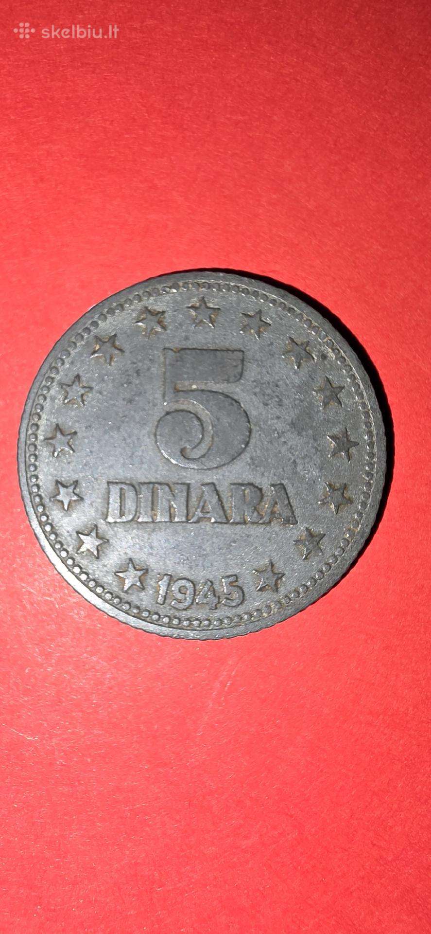 Jugoslavija 5 dinarai 1945