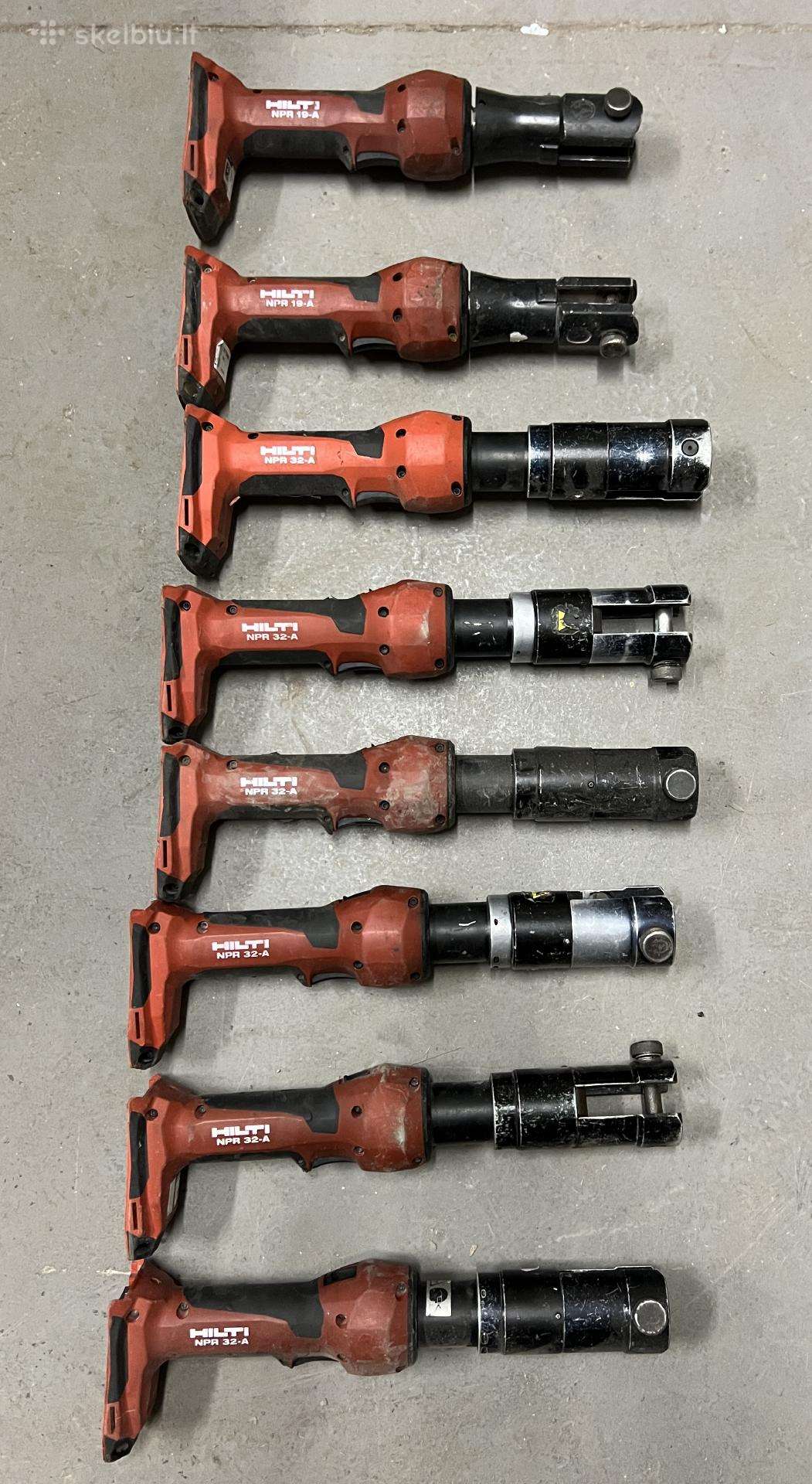 Hilti Npr 19 ir Npr 32 santechnikos presas