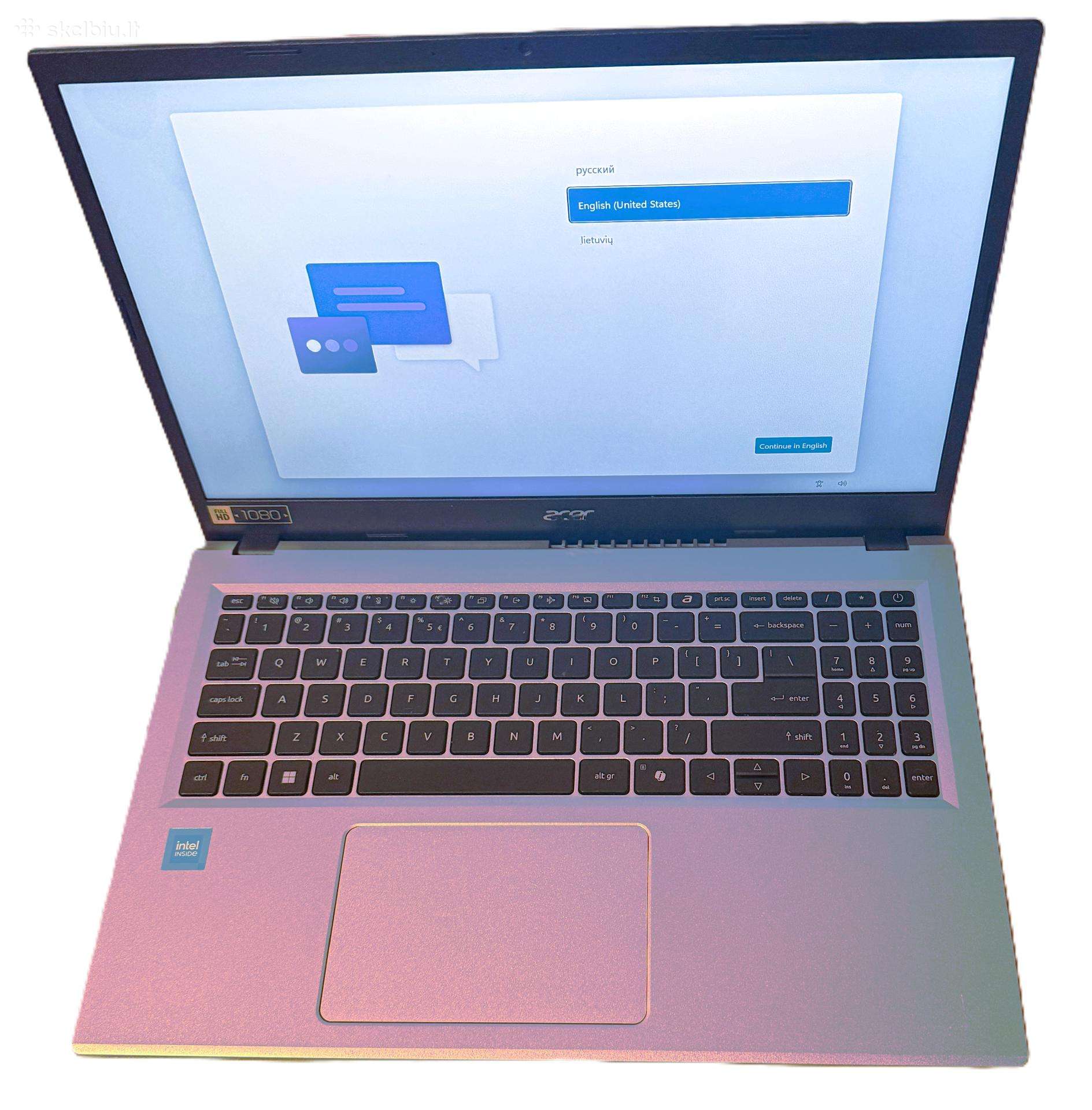 Acer Aspire Ag15 (sidabrinis, garantija)