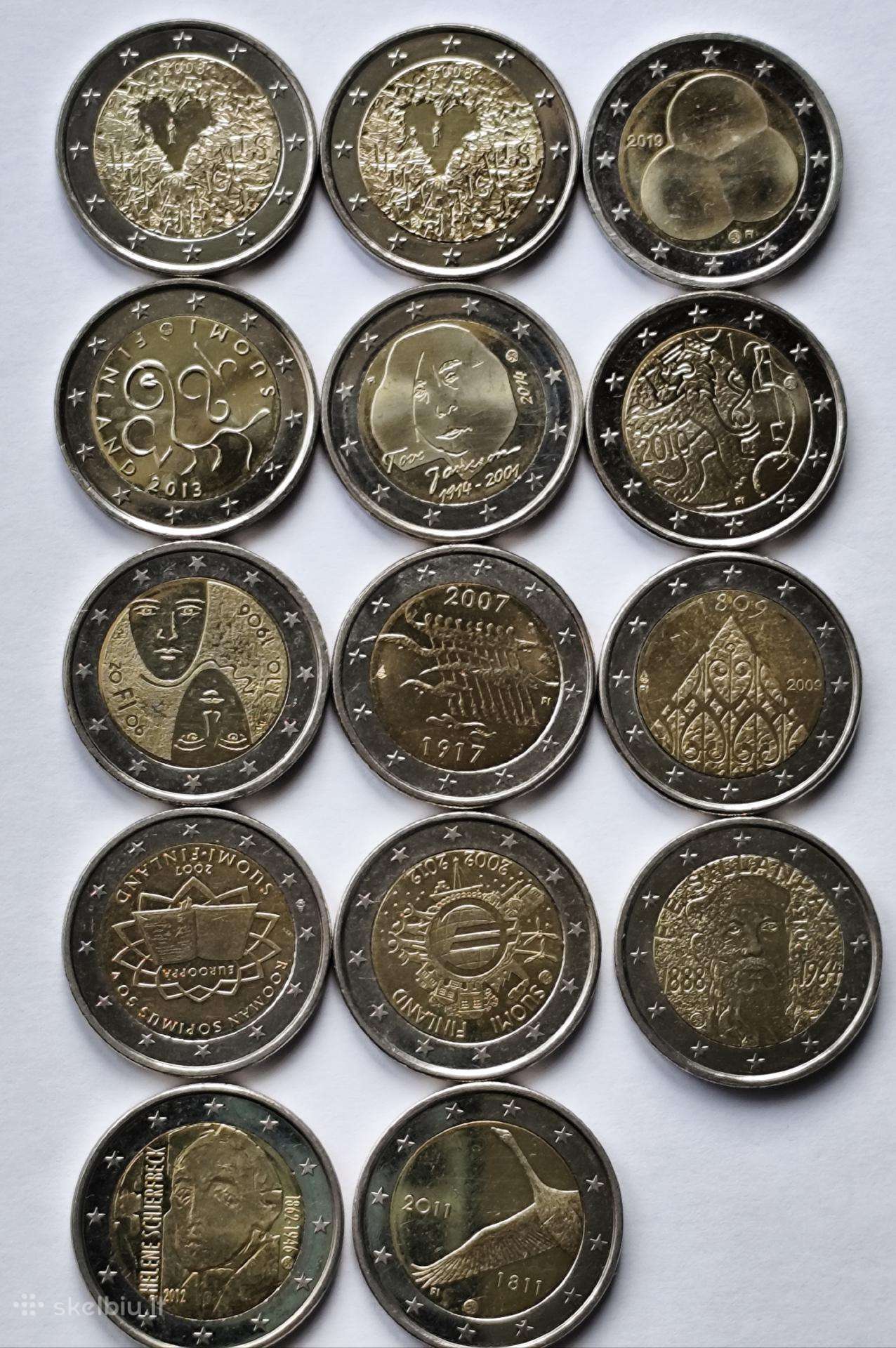 2€ Proginės monetos iš apyvartos