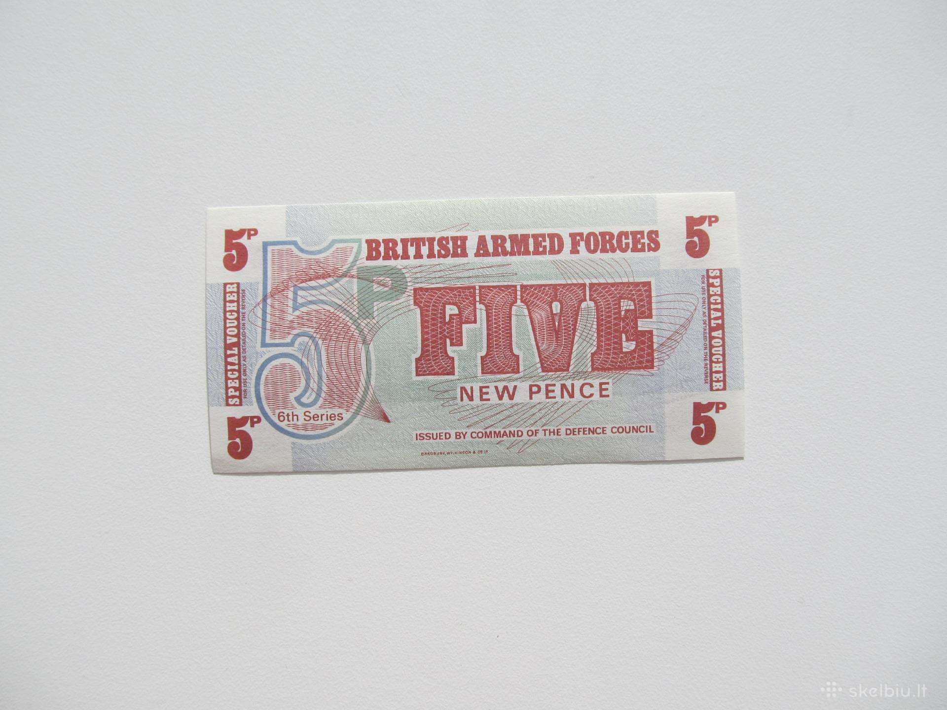 5 pencai , Britanijos kariniai , 1972 unc