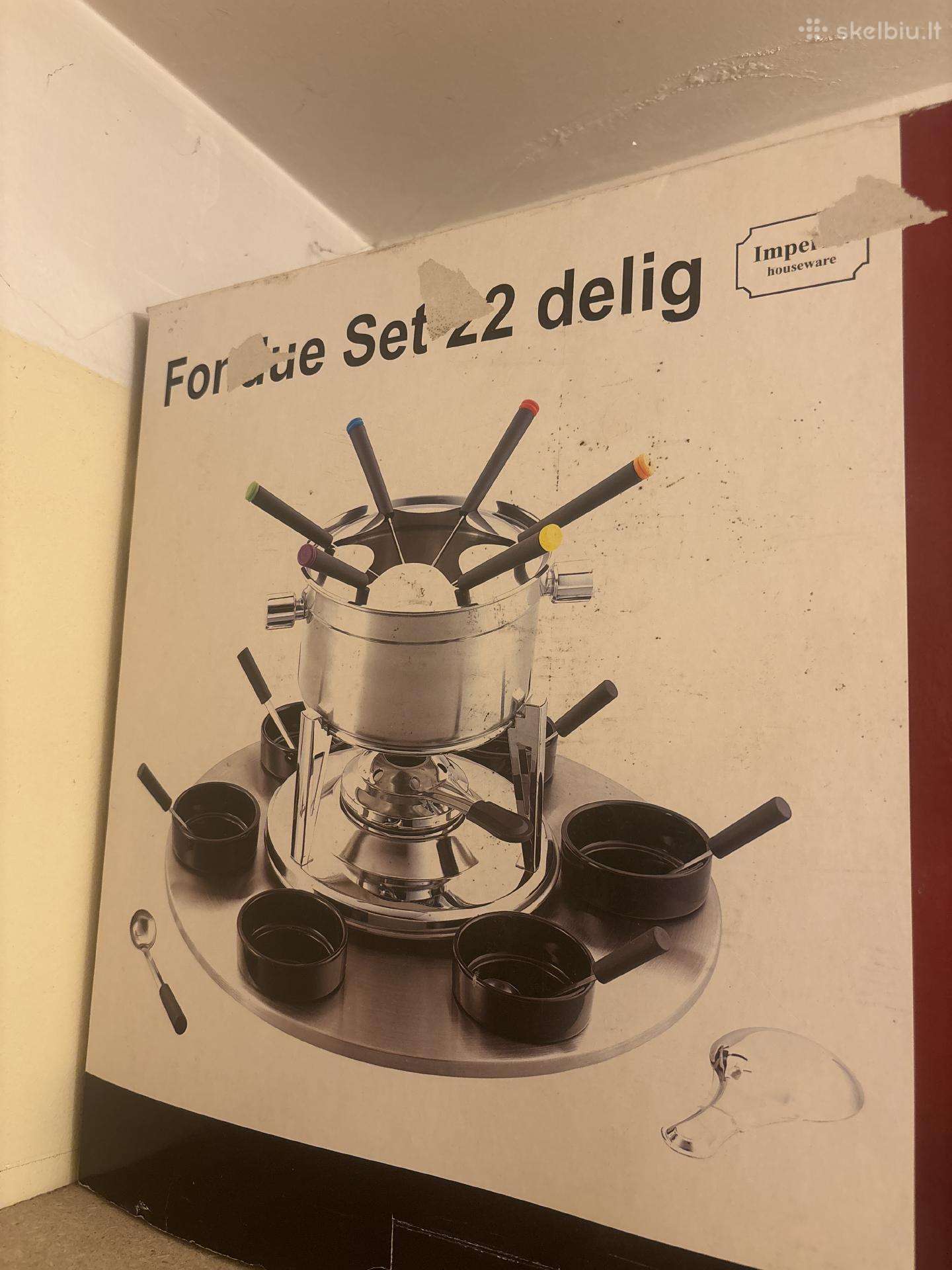 Fondue fundiu set šokolado fontanas fondiu