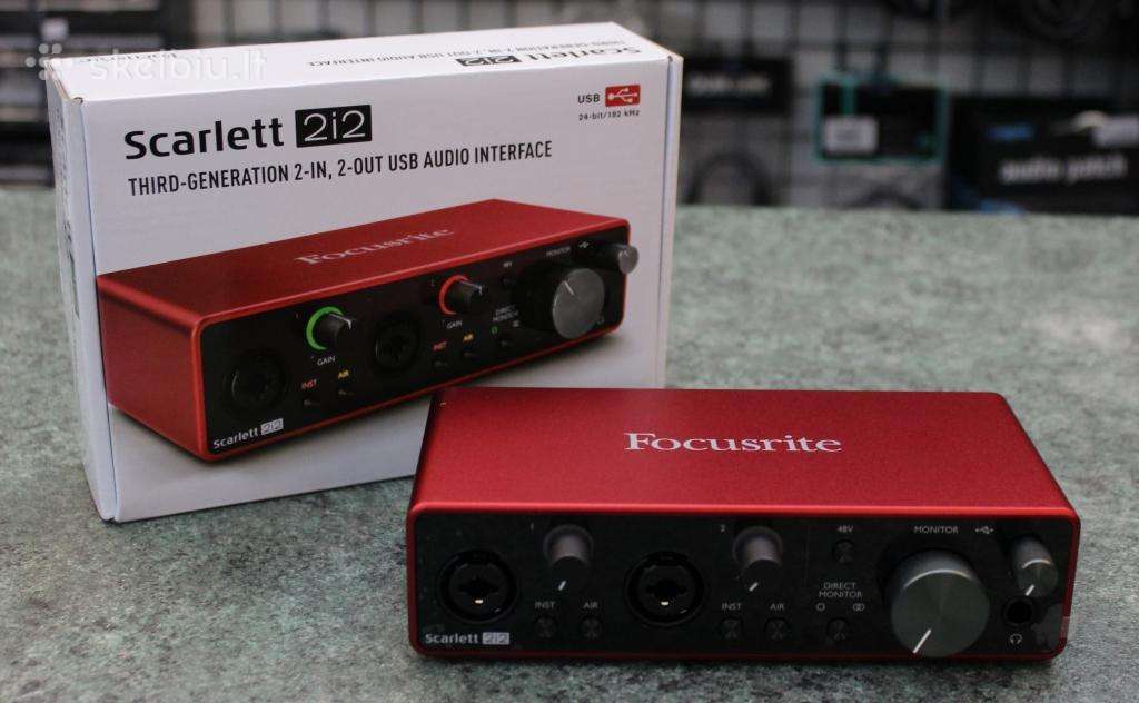 Focusrite Scarlett Solo 2nd Gen garso plokštė