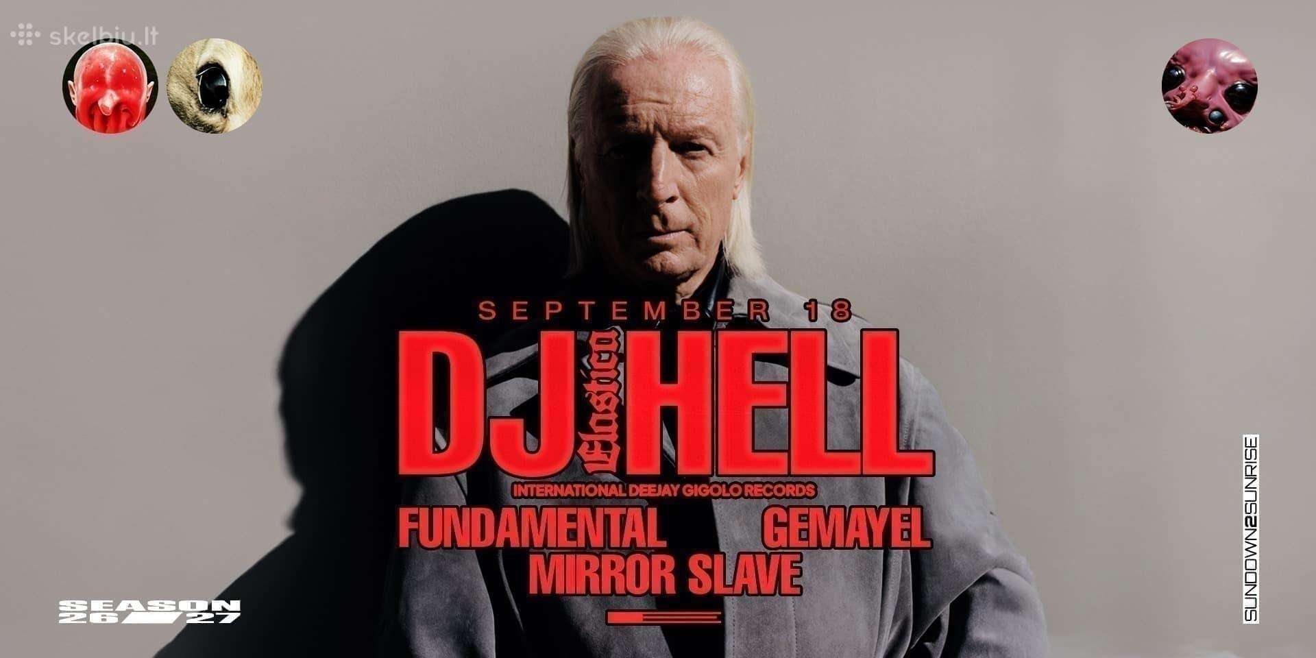 Reikia 1 bilieto į Elastica Dj Hell, rugsėjo 18d