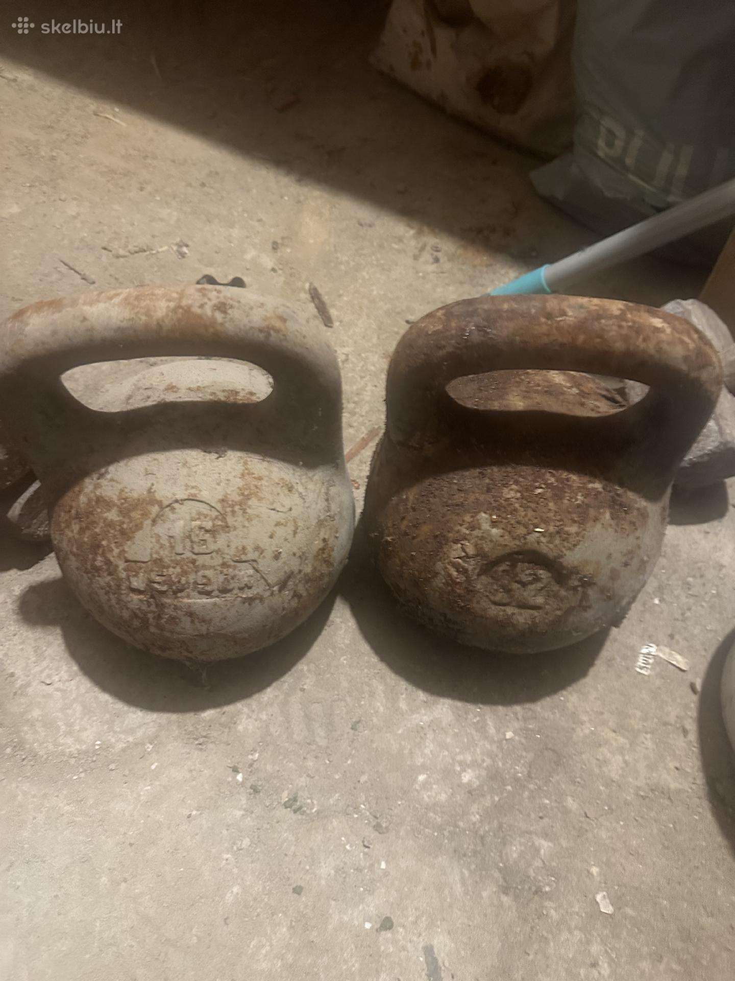 Svarmenys 16 ir 32kg
