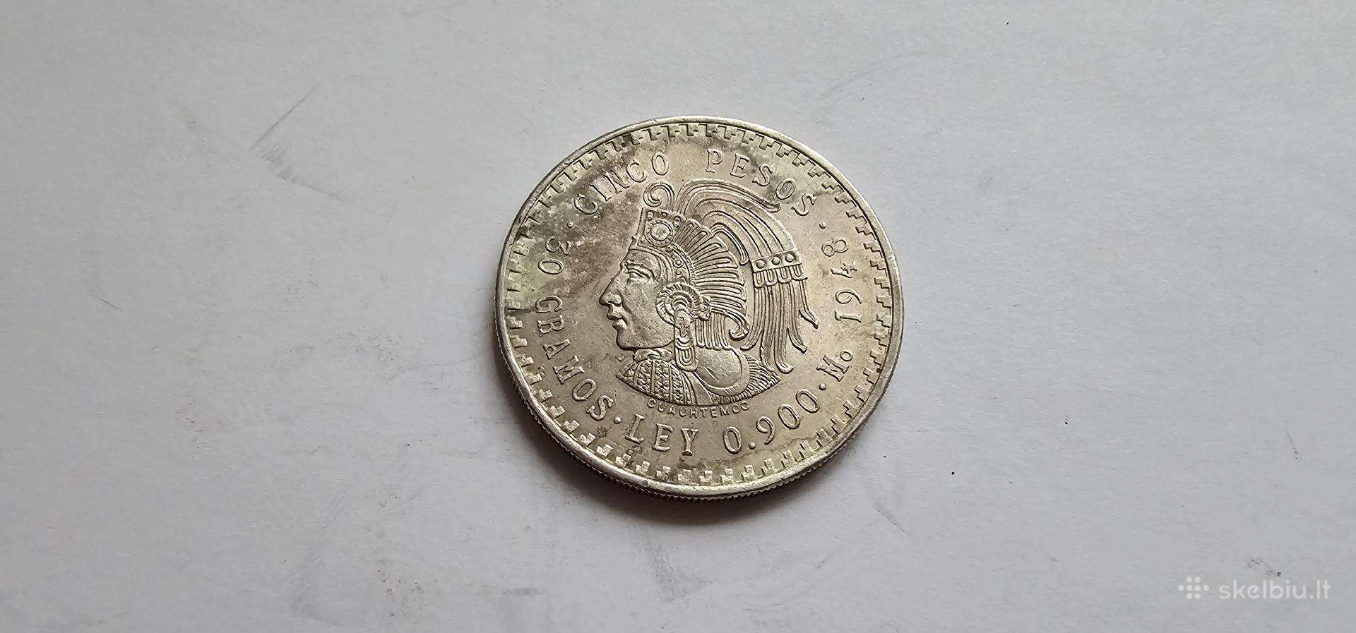 1948 5 pesos Meksika