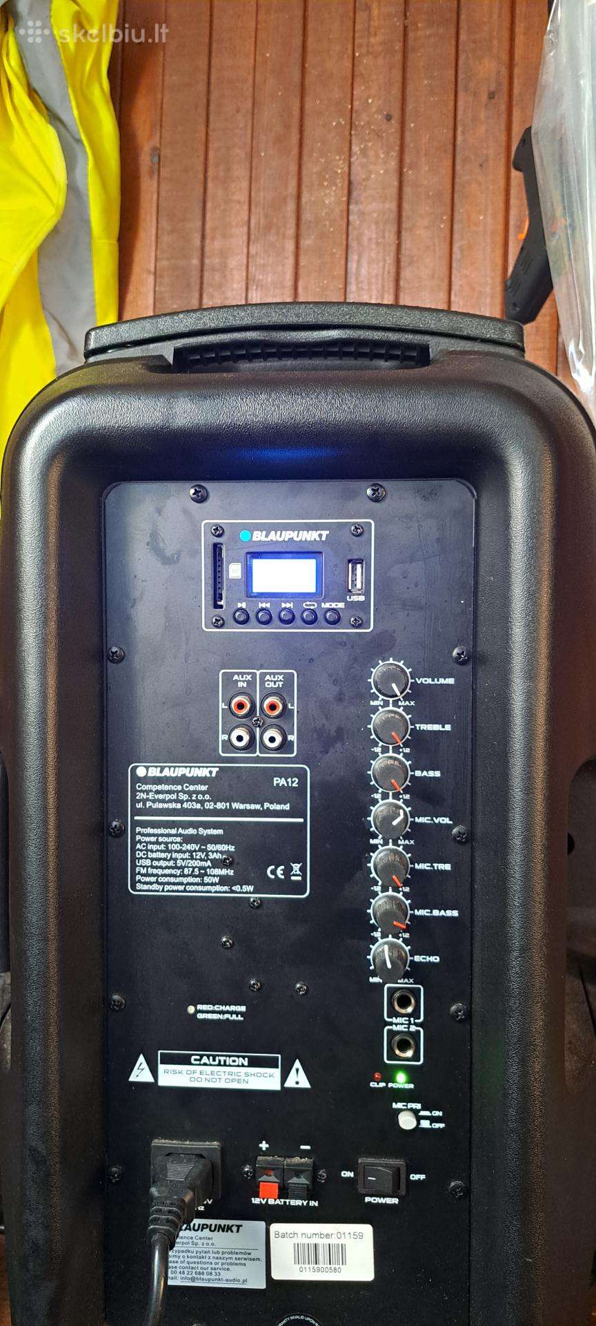 Blaupunkt pa12 su mikrofonu