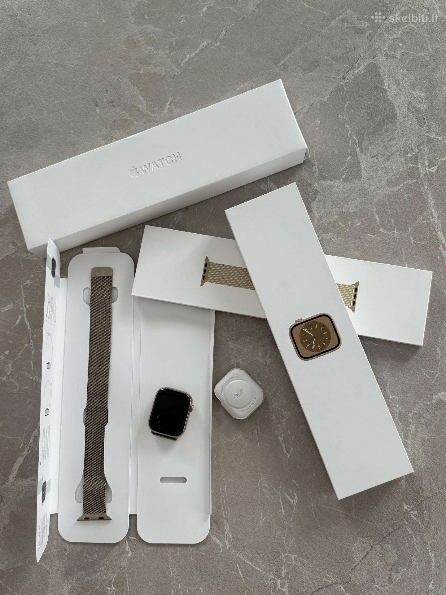 Apple 8 Stainless gold ismanusis laikrodis