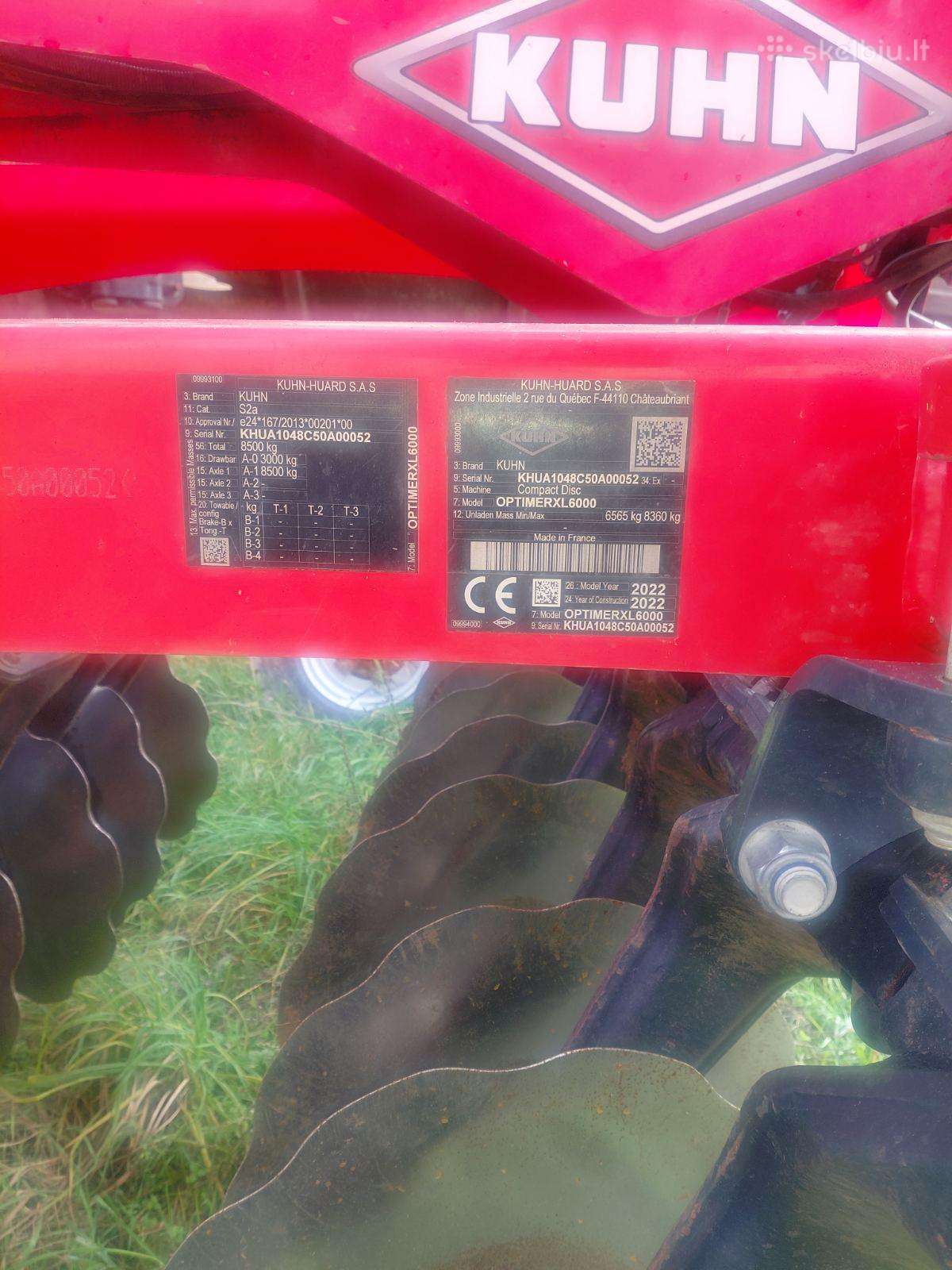 Kuhn Optimer xl 6000, скребки, скрубберы