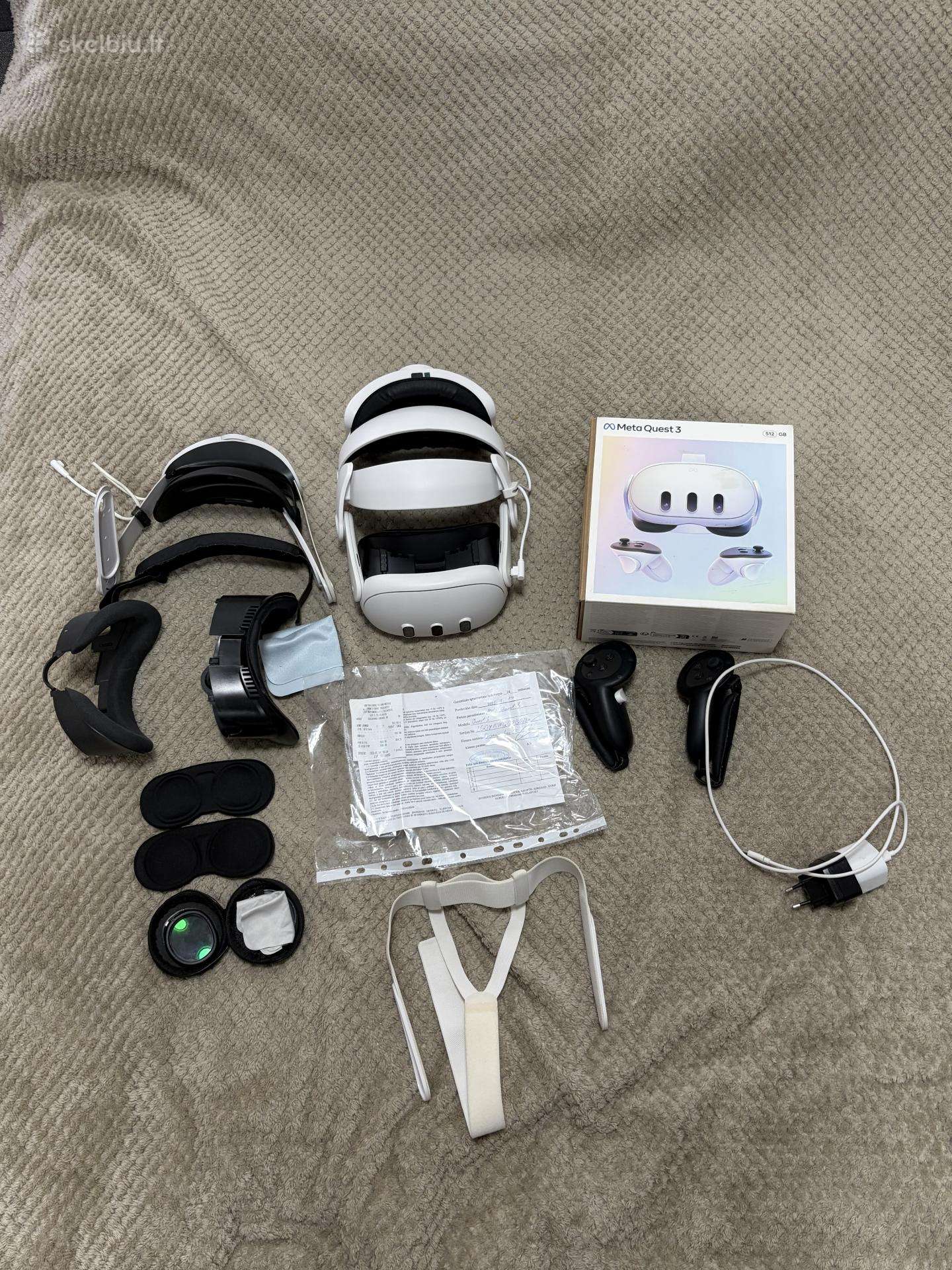 Meta Quest 3 512gb virtualios realybės akiniai