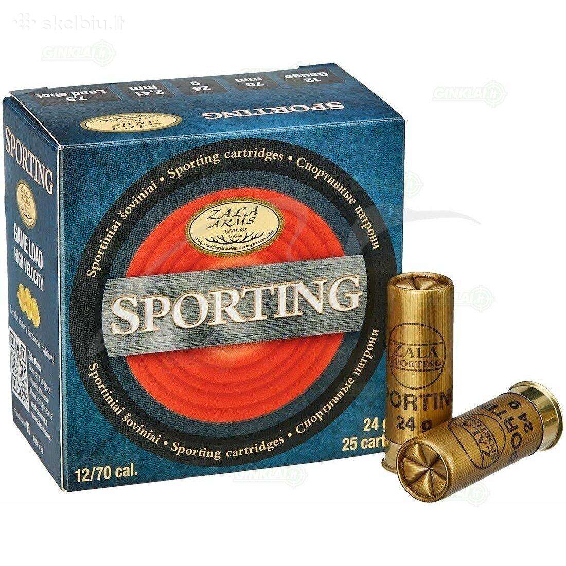 Šoviniai Zala Sporting 12/70 24g