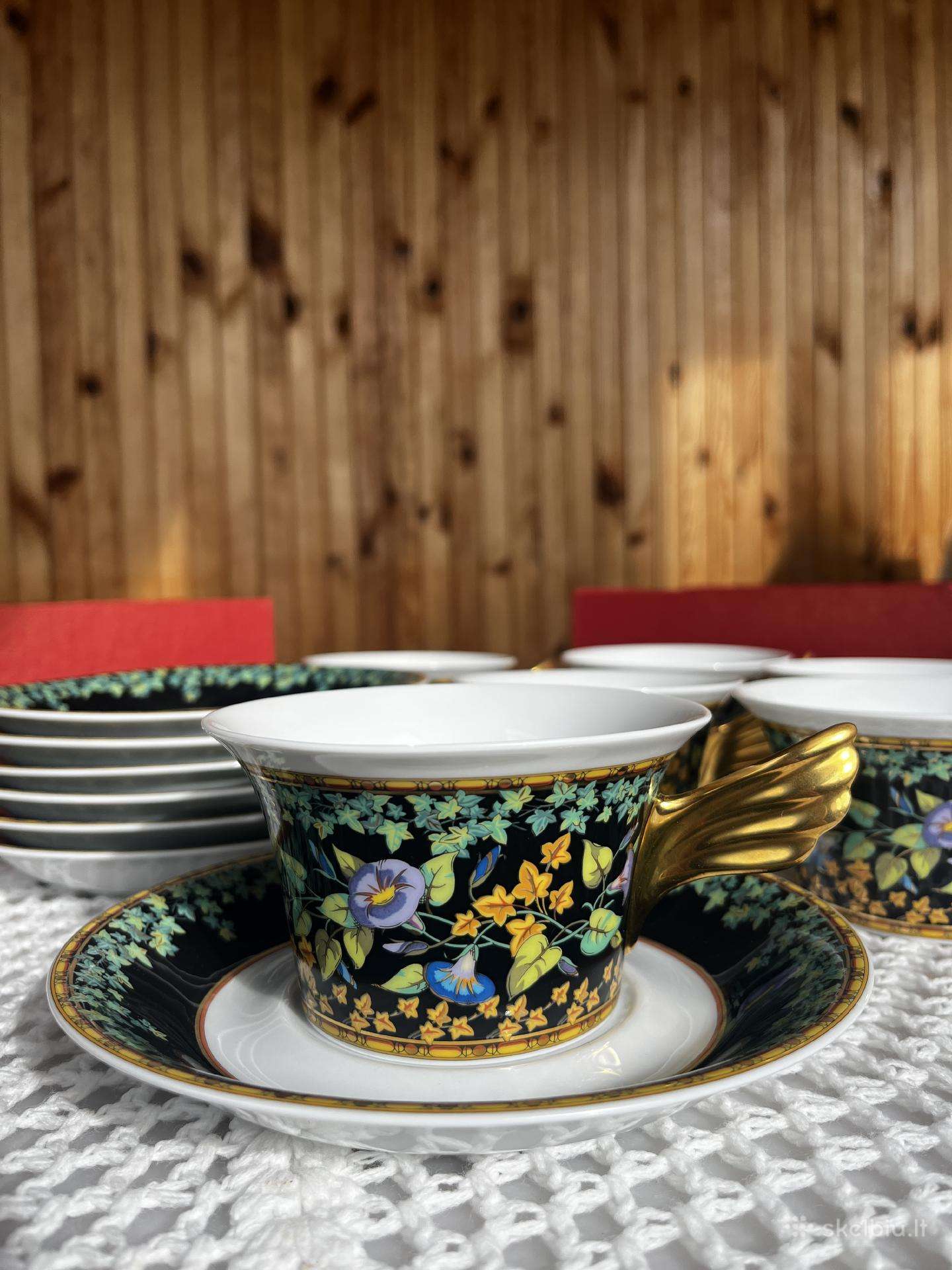 Versace Rosenthal Gold Ivy (1997) Arbatos servizas