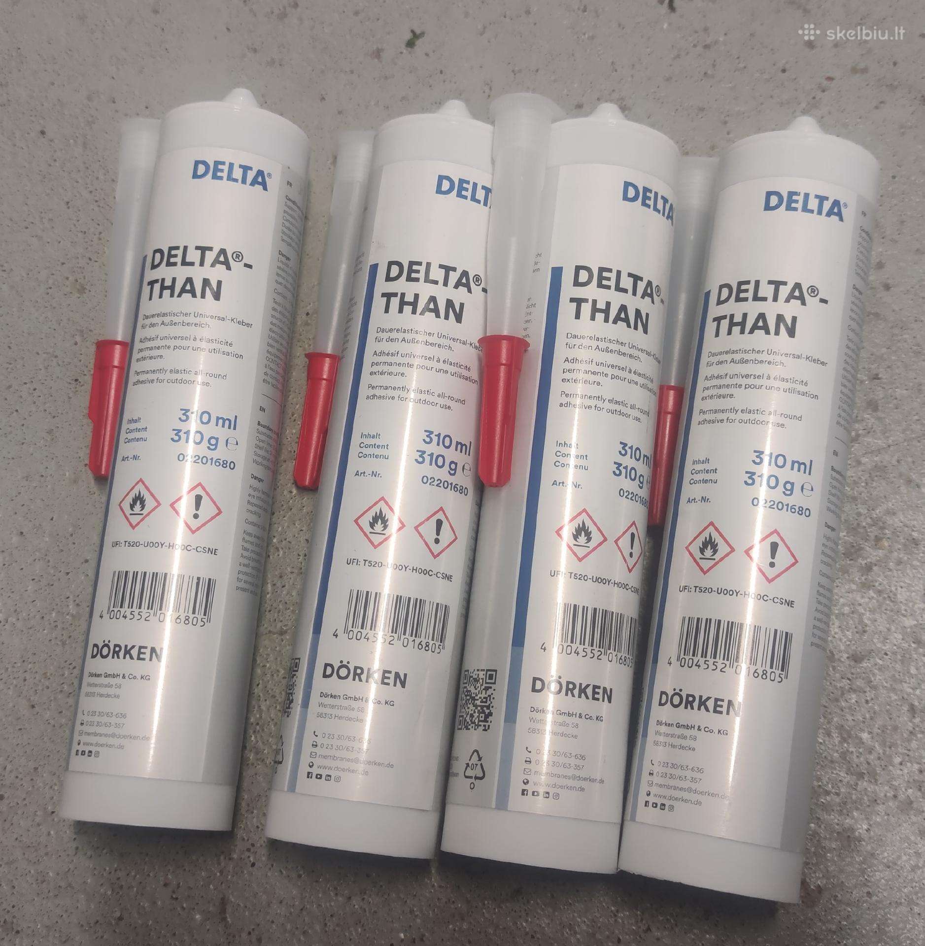 Kaučiuko klijai-hermetikas „Dörken Delta®-than“