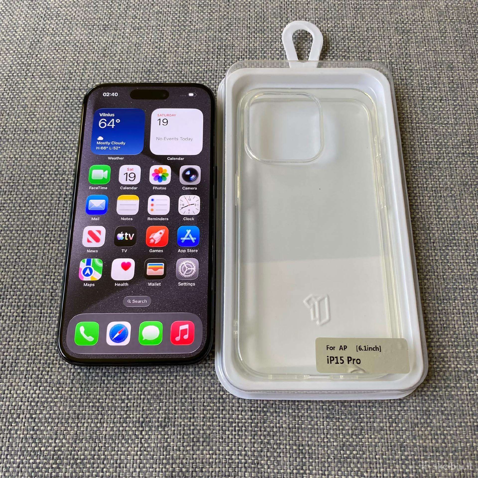 Apple iPhone 15 Pro 256gb Black Titanium