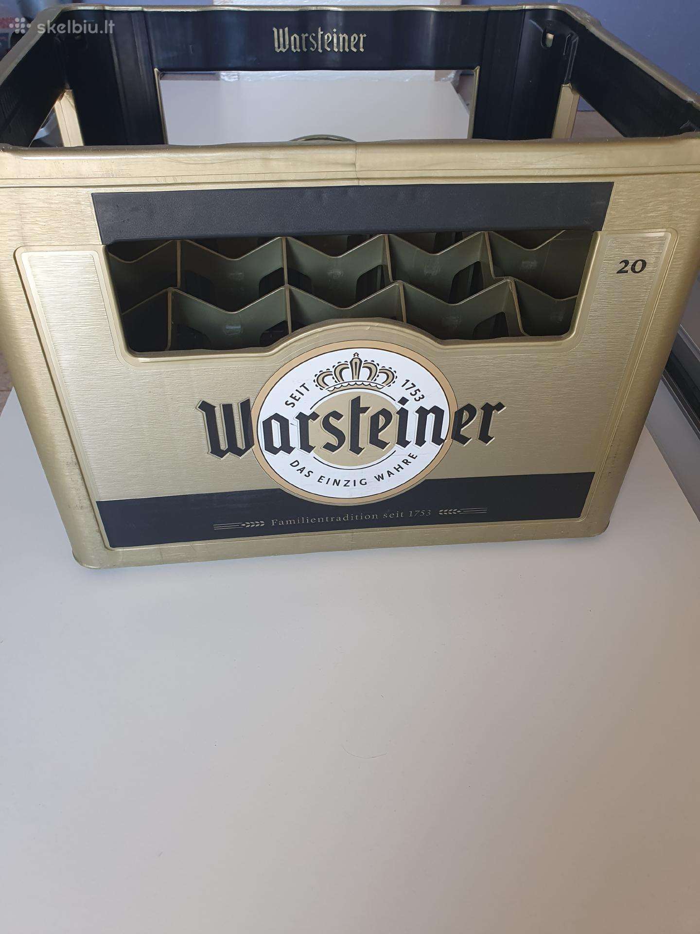 Warsteiner alaus butelių dėžė