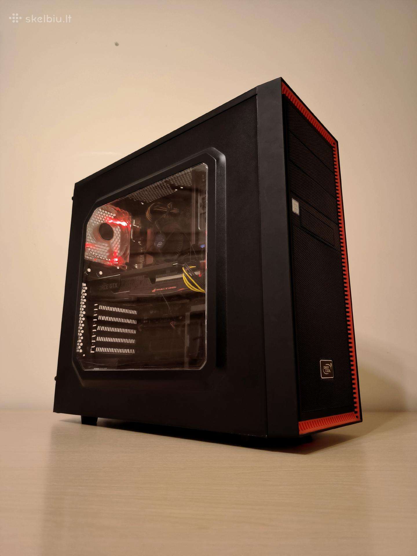 Pc i5-8400/gtx1660ti Rog/16gb+165hz monitorius