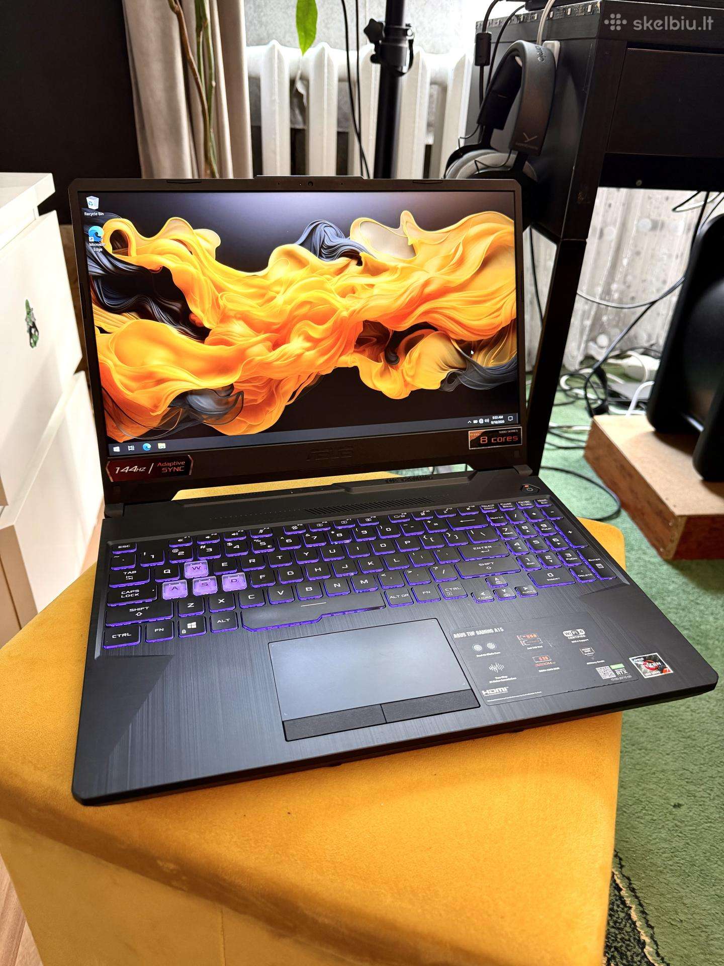 Galingas Asus Tuf A15 žaidimų kompiuteris