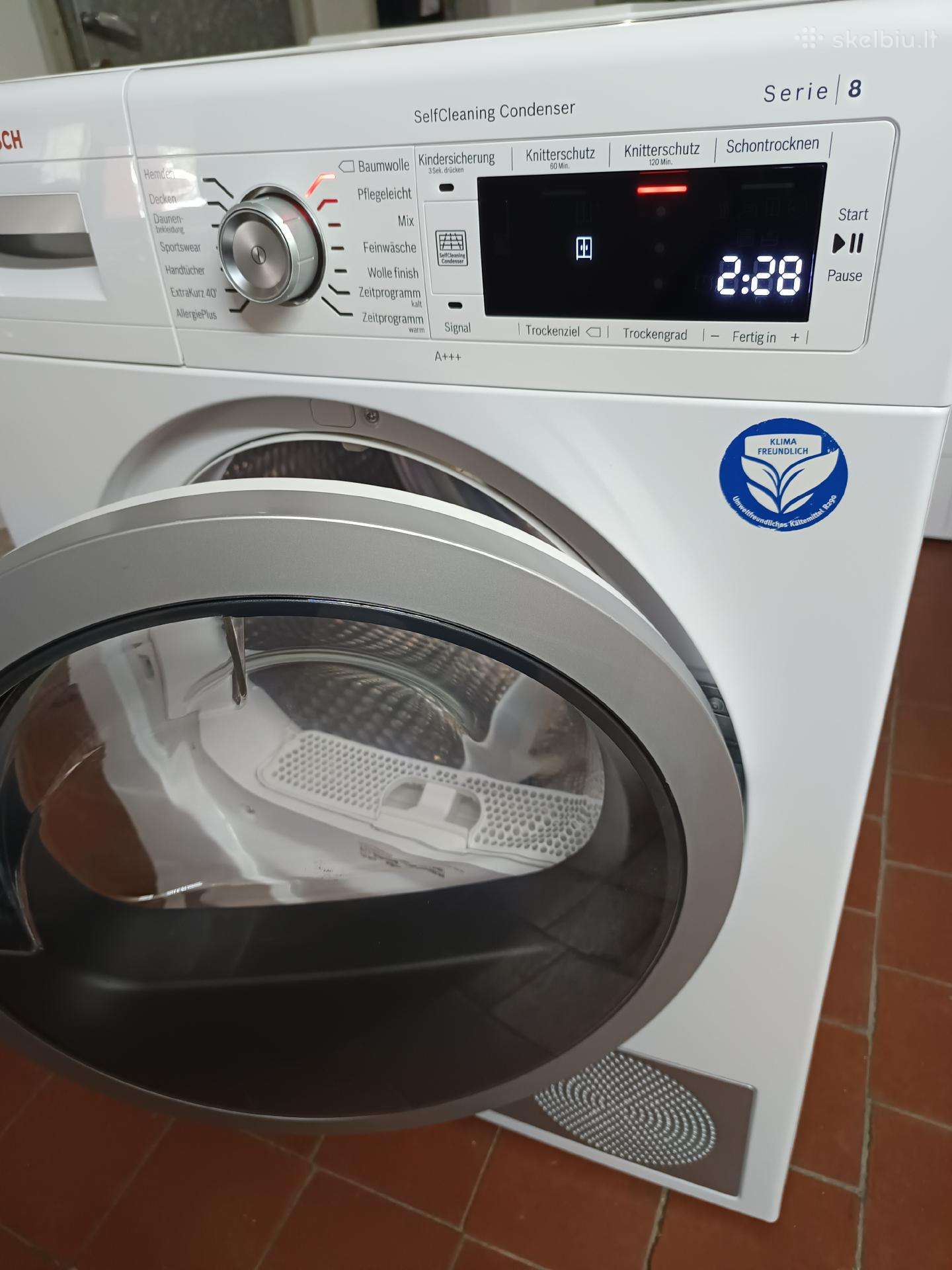 Bosch 8serijos 8 kg A+++ su garantija