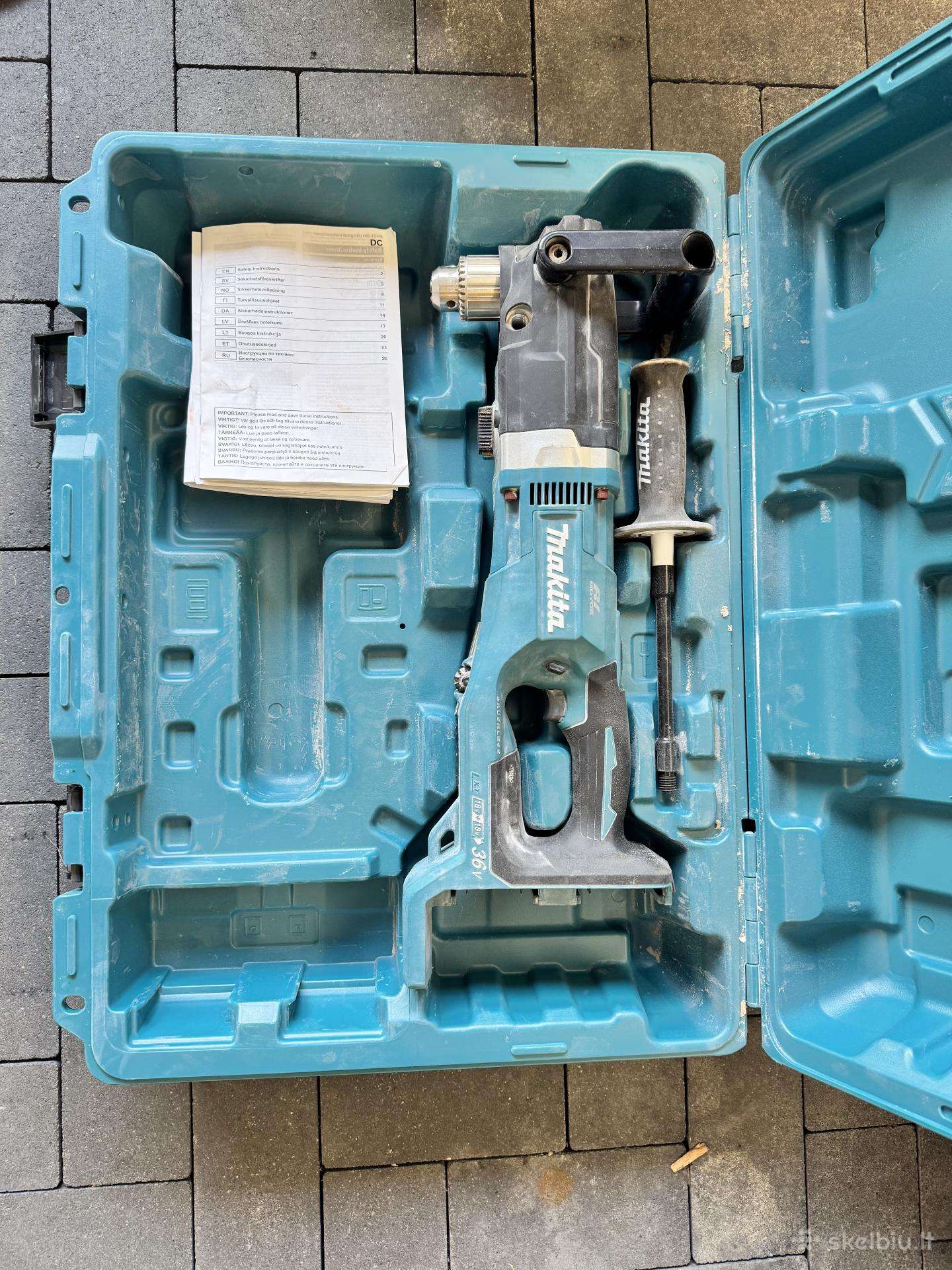 Makita Dda460 akumuliatorinis kampinis gręžtuvas
