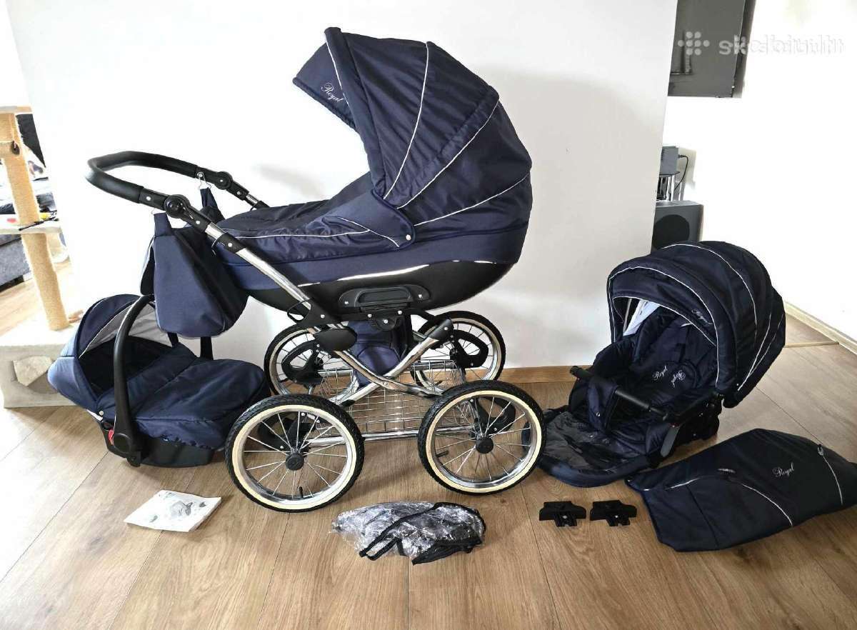 Nauji klasikiniai Royal 3 in 1 vežimėliai