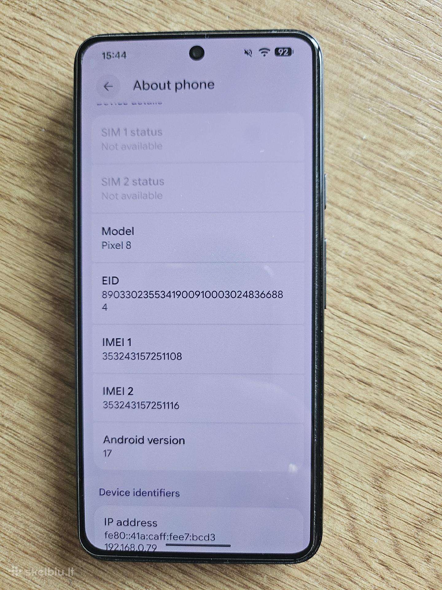 Google Pixel 8 (8/128 Black)
